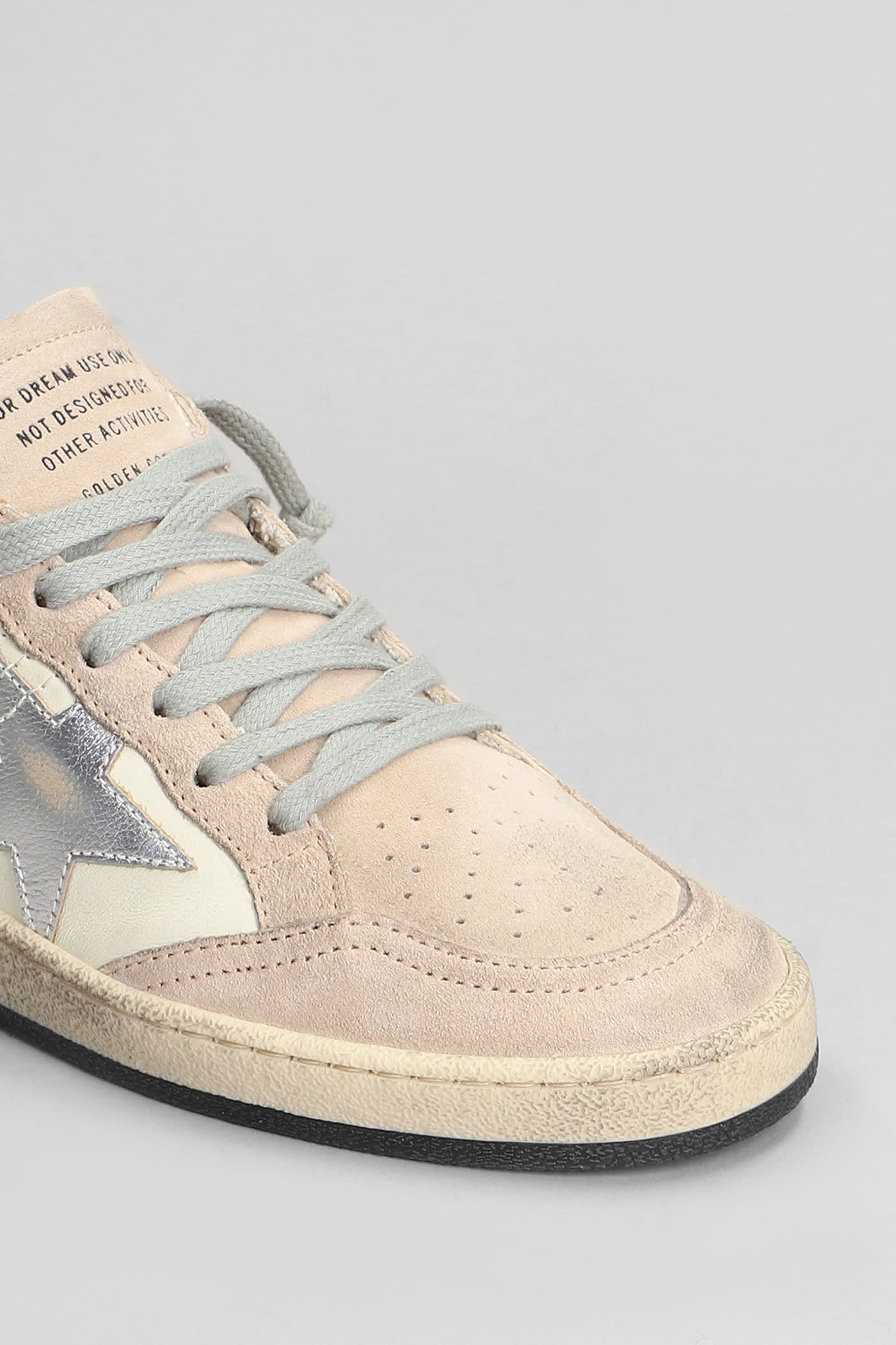 Shop Golden Goose Ball Star Sneakers In Rose-pink Suede And Leather