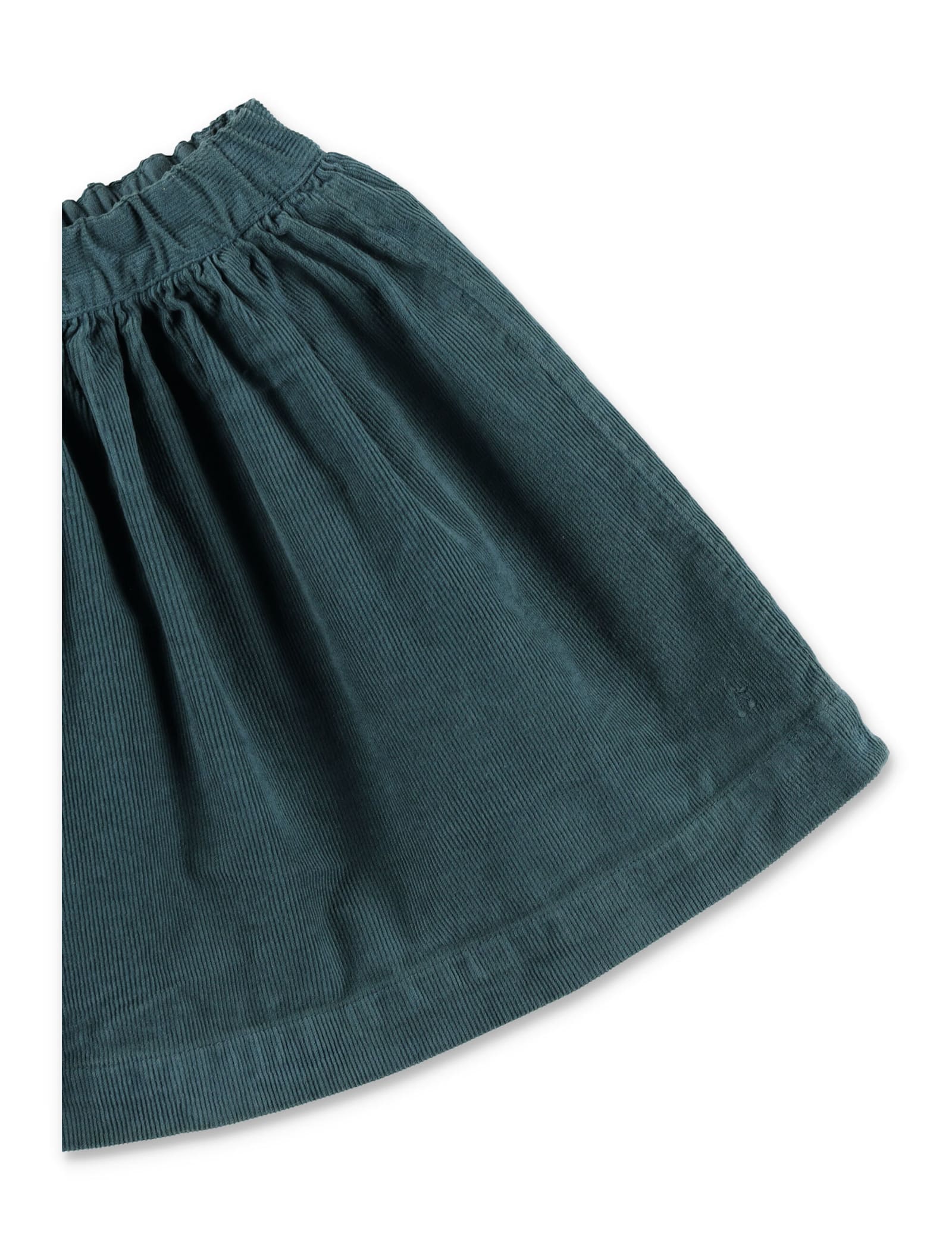 Bonpoint Kid - Suzon Corduroy Skirt Organic Cotton In Green
