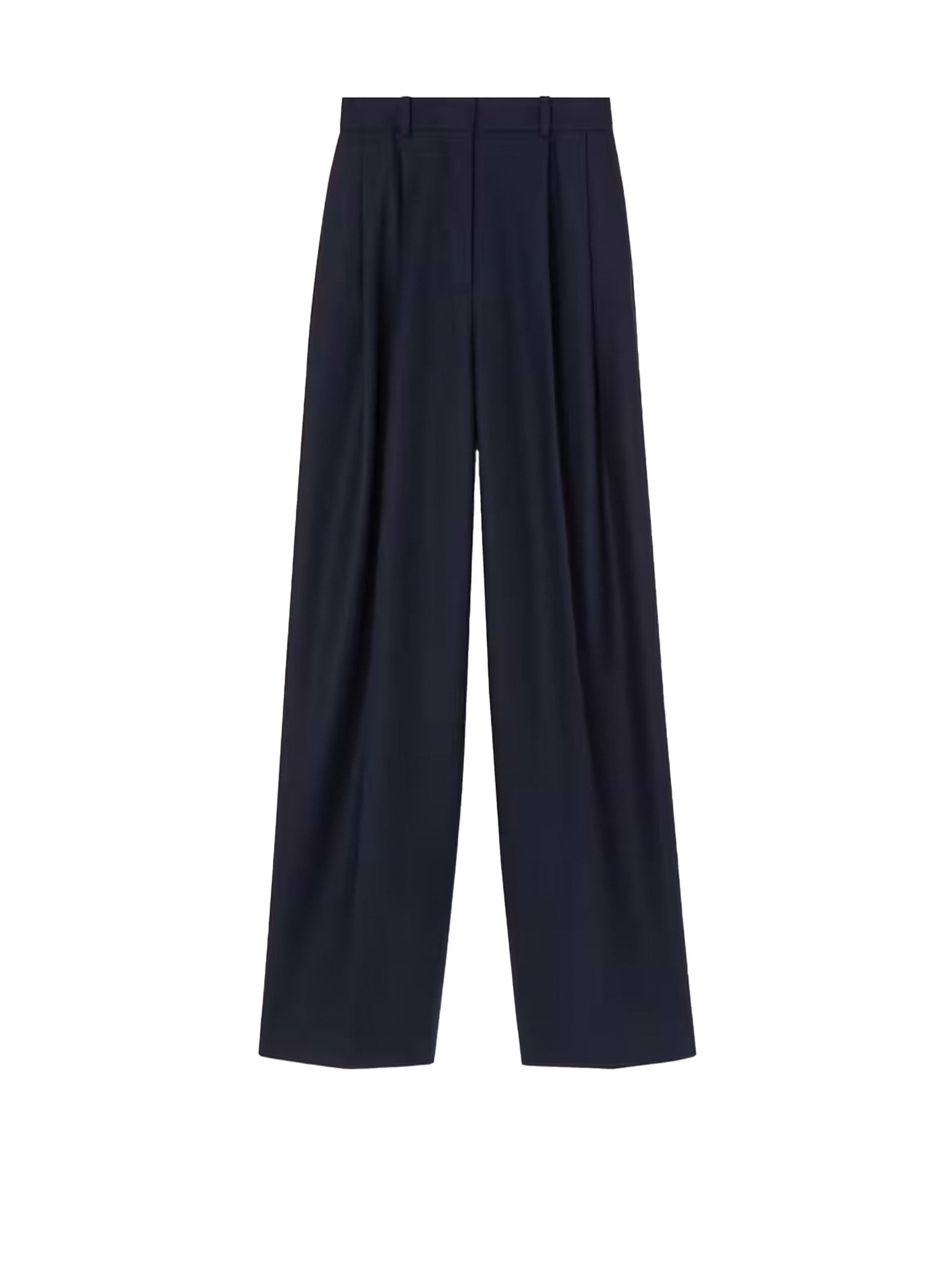 Loro Piana Pleated Trousers In Blue