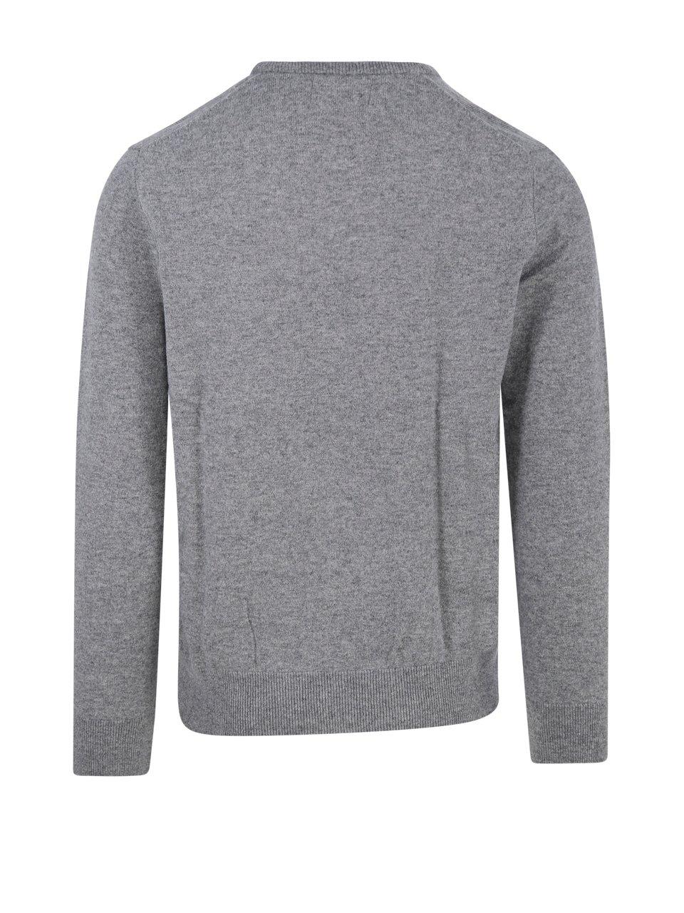 Shop Polo Ralph Lauren Pony Embroidered Knit Jumper In Grey