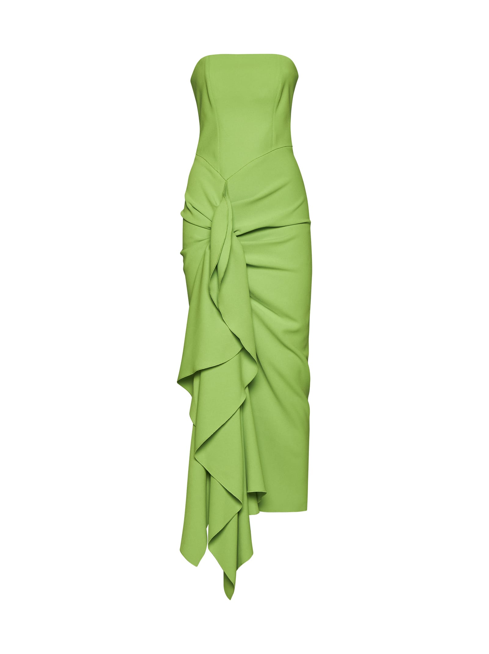 Shop Solace London Dress In Green