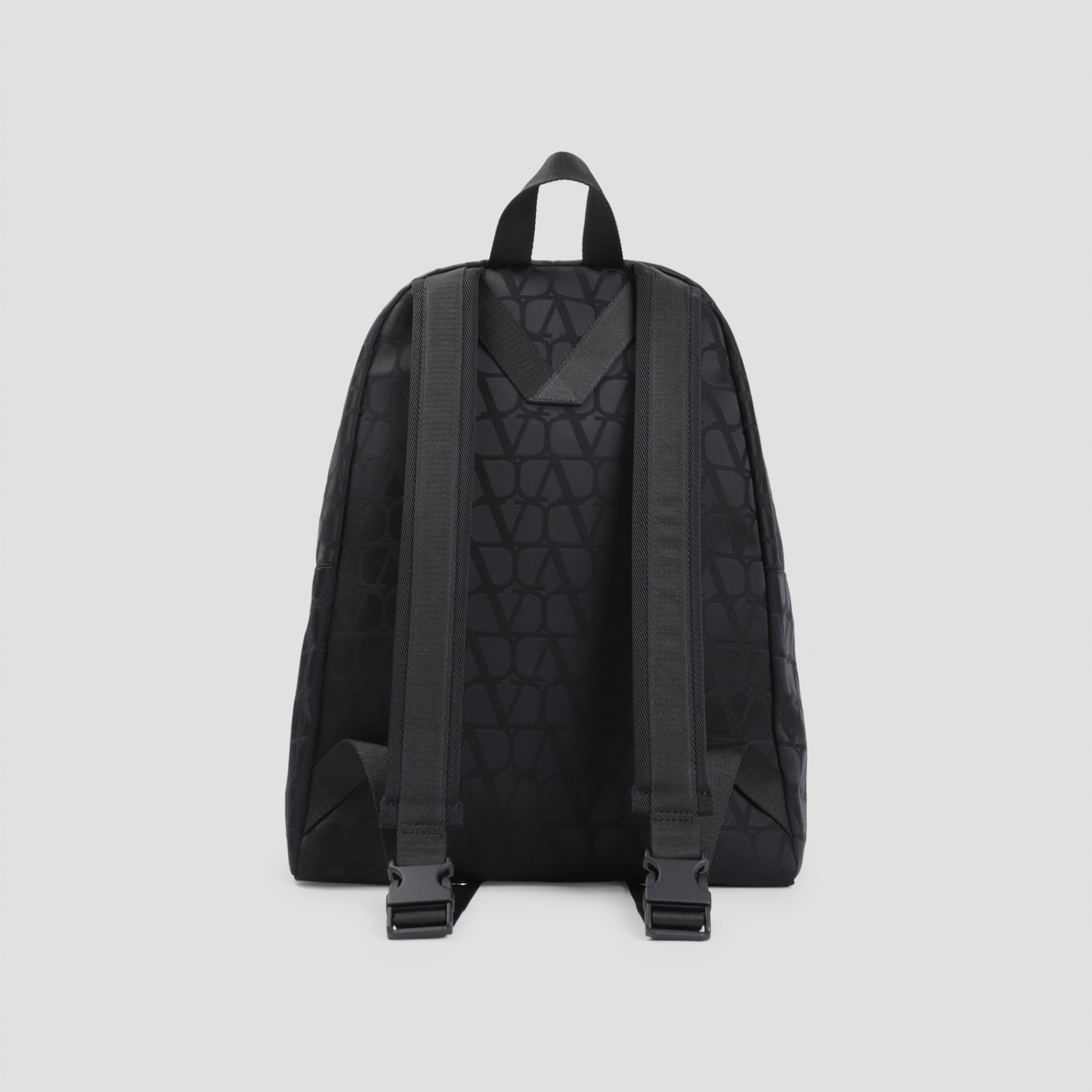 Shop Valentino Polyester Backpack In No Nero