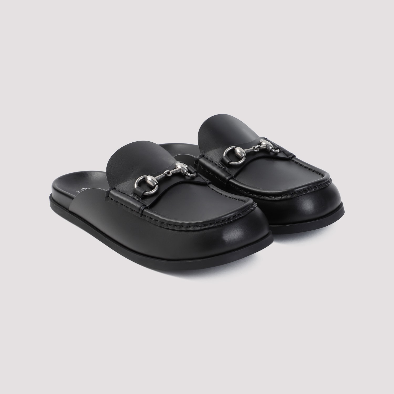 Shop Gucci Rhein Mules In Black