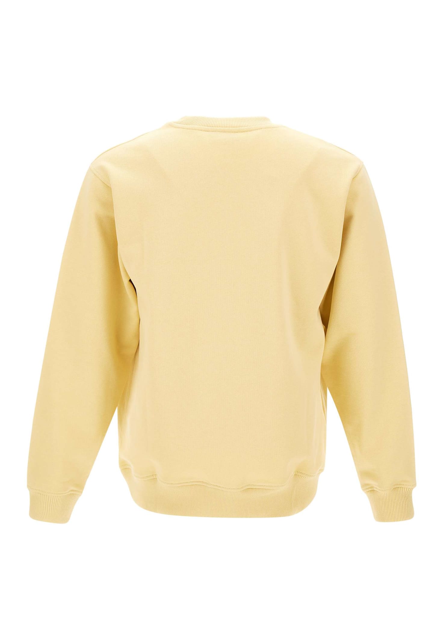 Shop Drôle De Monsieur Le Sweatshirt Slogancotton Sweatshirt In Yellow