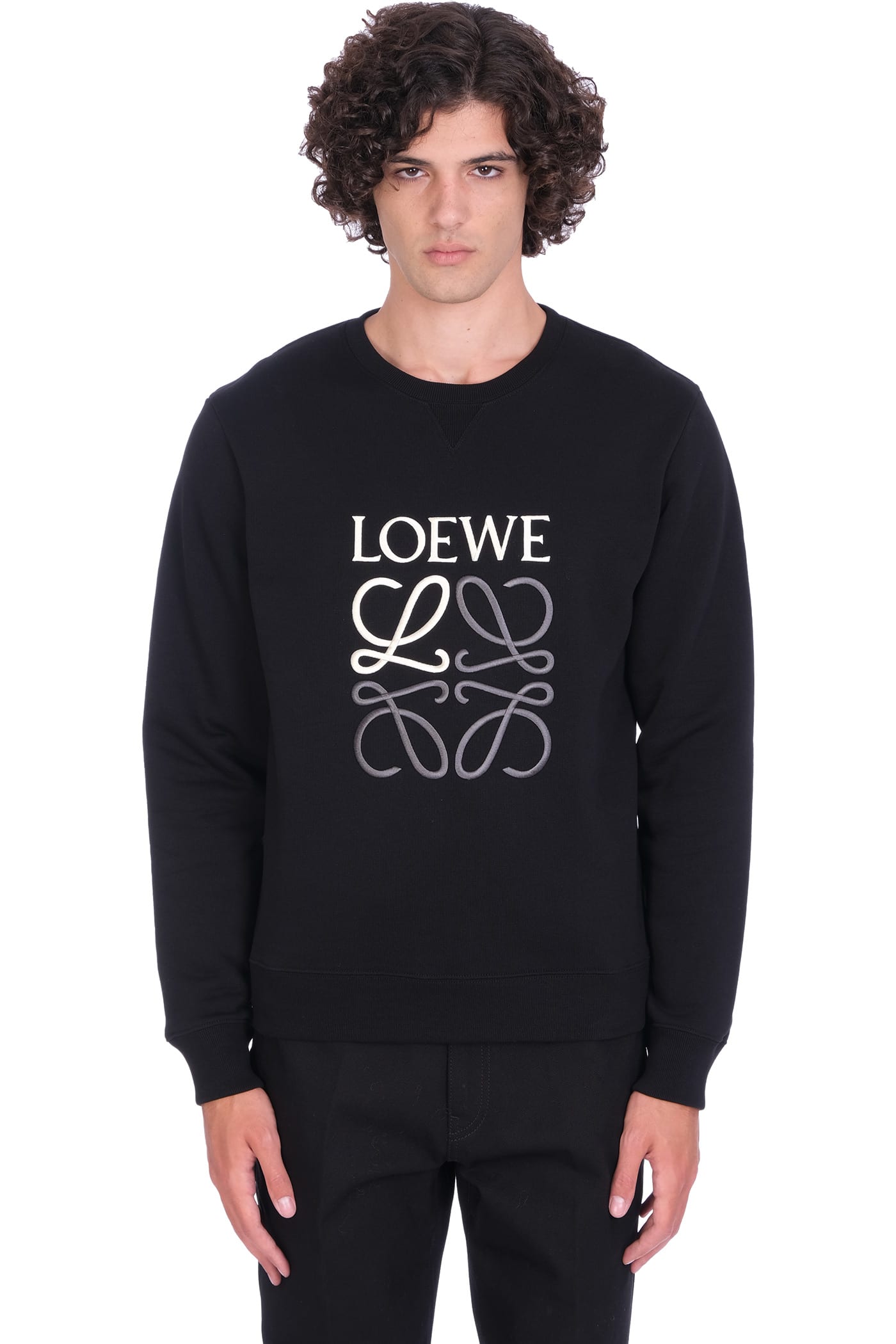 Loewe Sweatshirt In Black Polyester