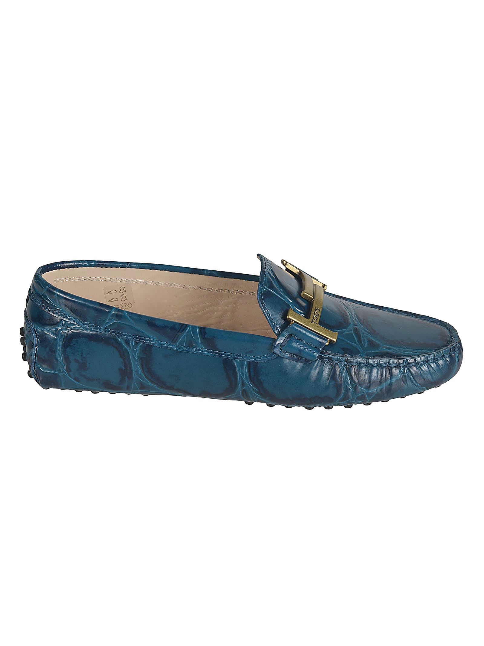 Tods Double-t Plaque Loafers