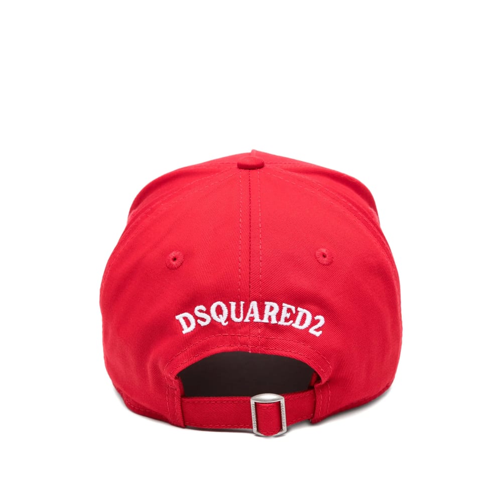Dsquared2 Logo-patch Baseball Cap In Red