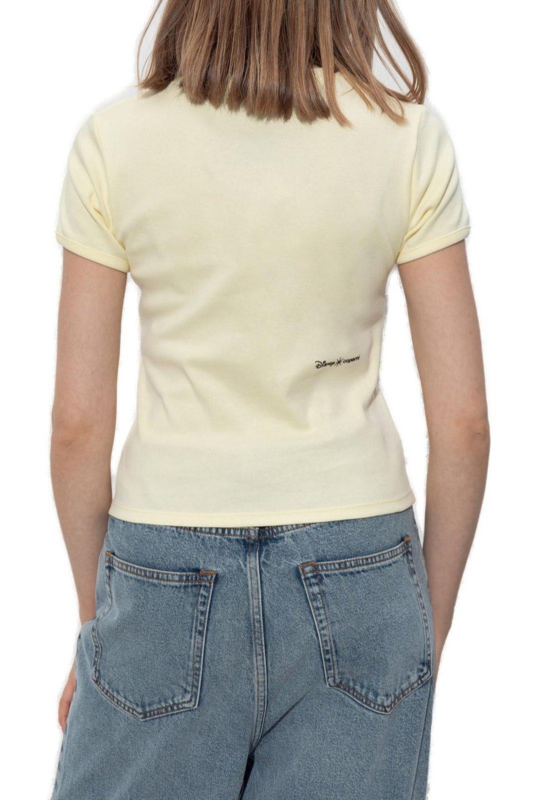 Coperni Fitted T-shirt With Playful Graphic And Round Neckline