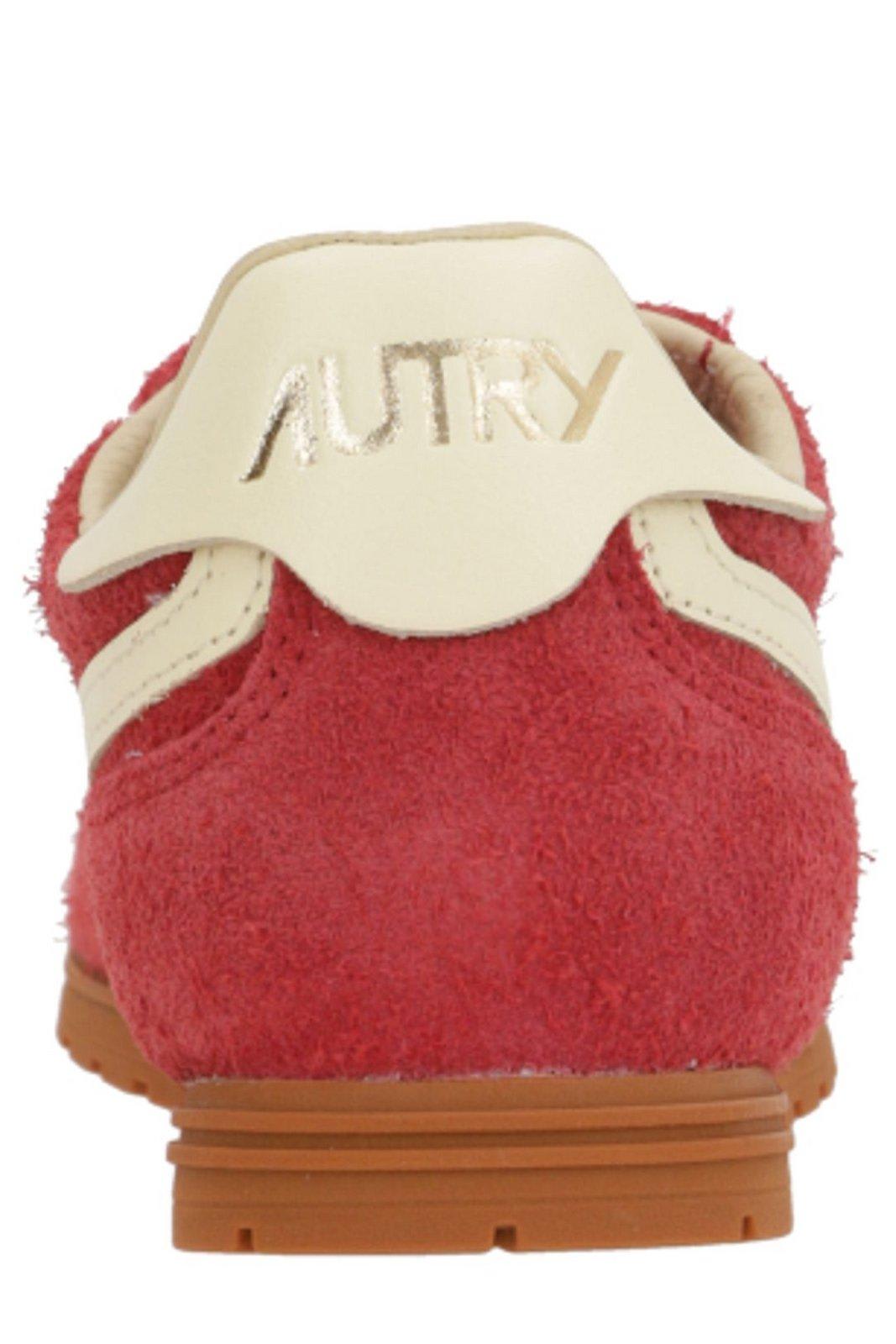 Autry Windspin Lace-up Sneakers In Red
