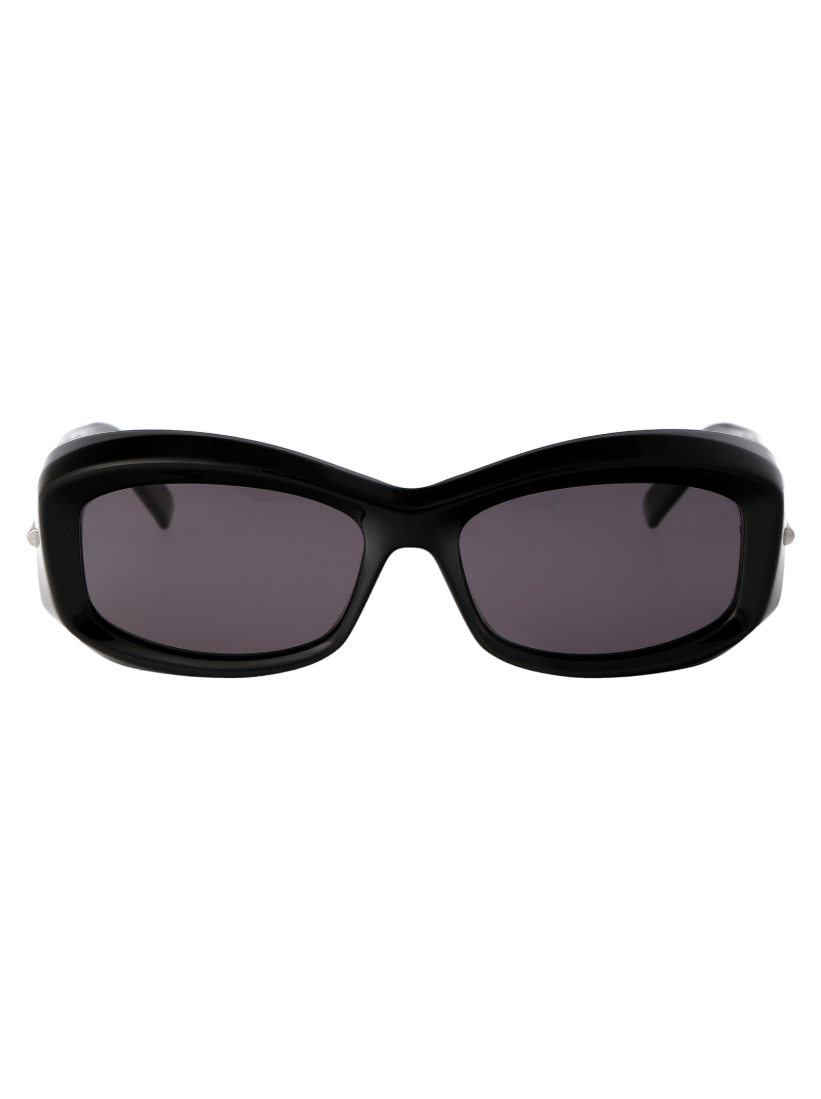 Givenchy G180 Sunglasses In 01a Shiny Black / Smoke