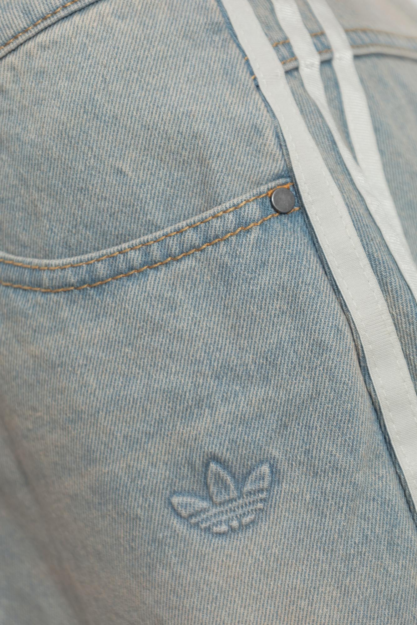 Adidas Originals Adidas Adjustable Five-pocket Denim Skirt With Signature Side Stripes