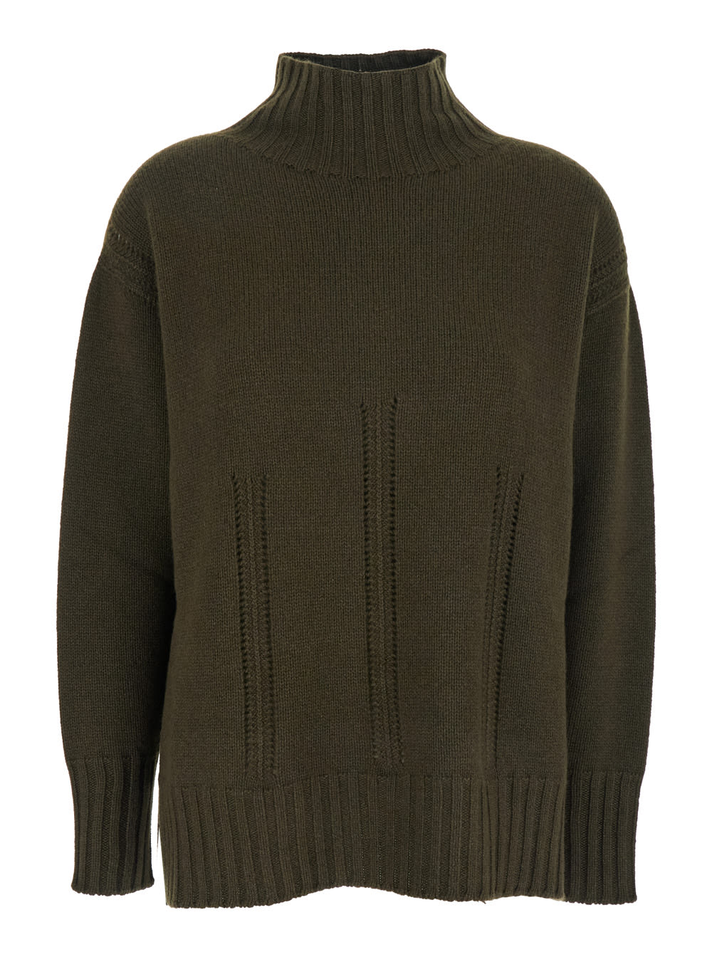 Tom Ford Long-sleeved Mock Neck Cashmere Sweater Clothing In Brown