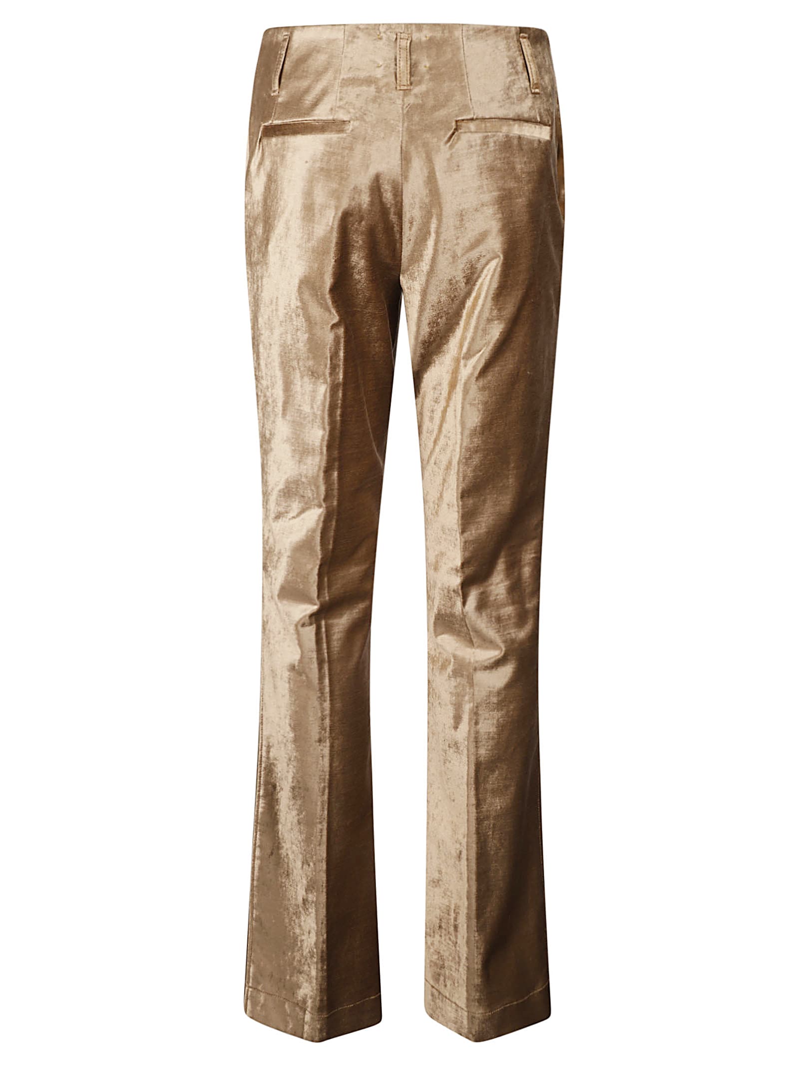 Shop Forte Forte Concealed Trousers In Camel