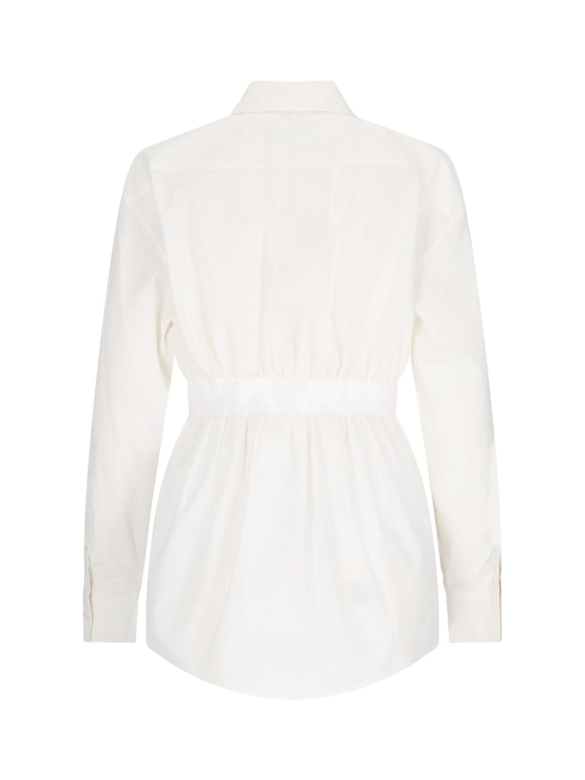 Mm6 Maison Margiela Mm6 By Maison Margiela Tailored Cotton Poplin Shirt In White