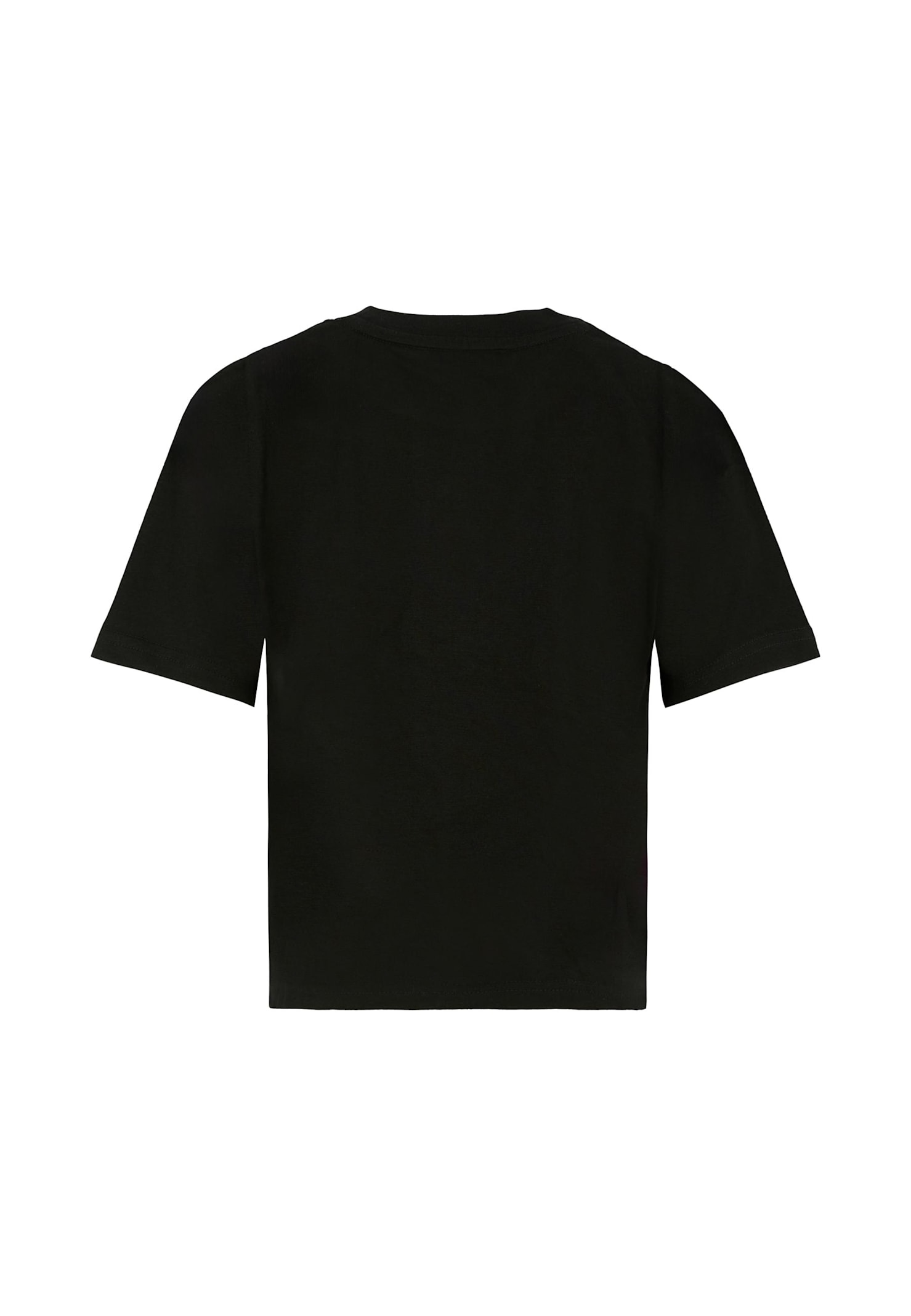 Dkny Black T-shirt For Girl With Logo In Black