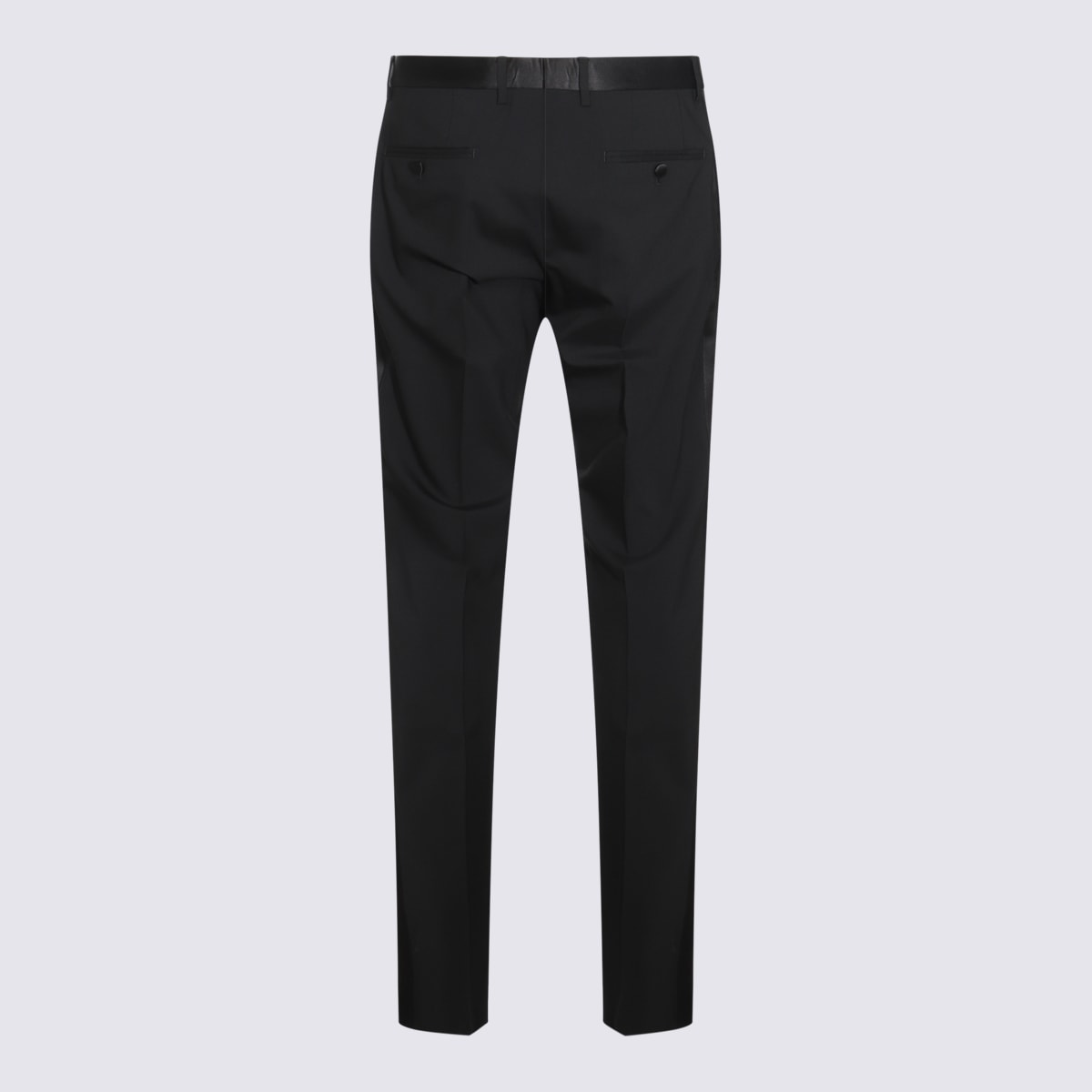 Shop Dolce & Gabbana Black Wool Pants