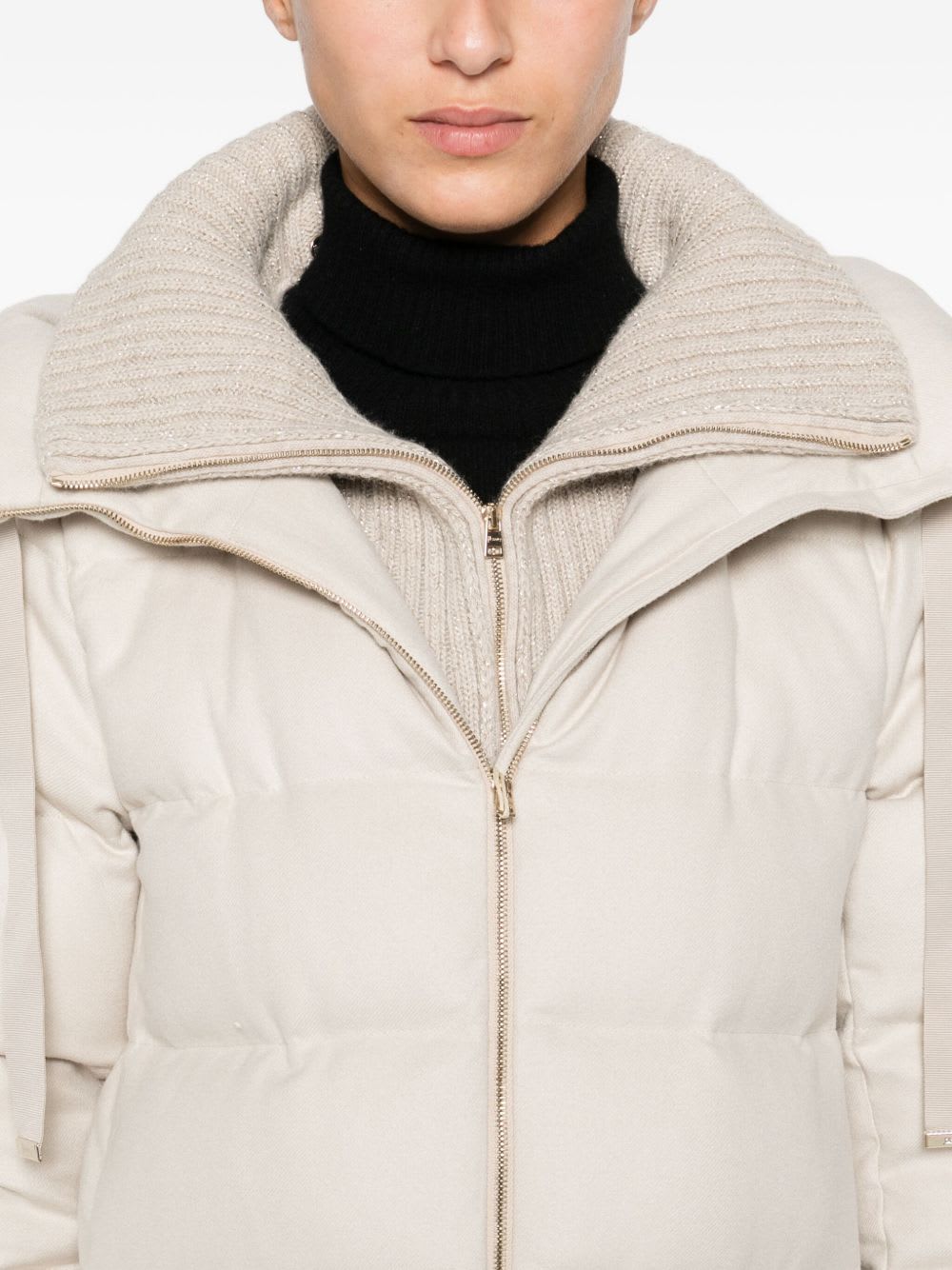 Herno Women Midi Down Jacket In White