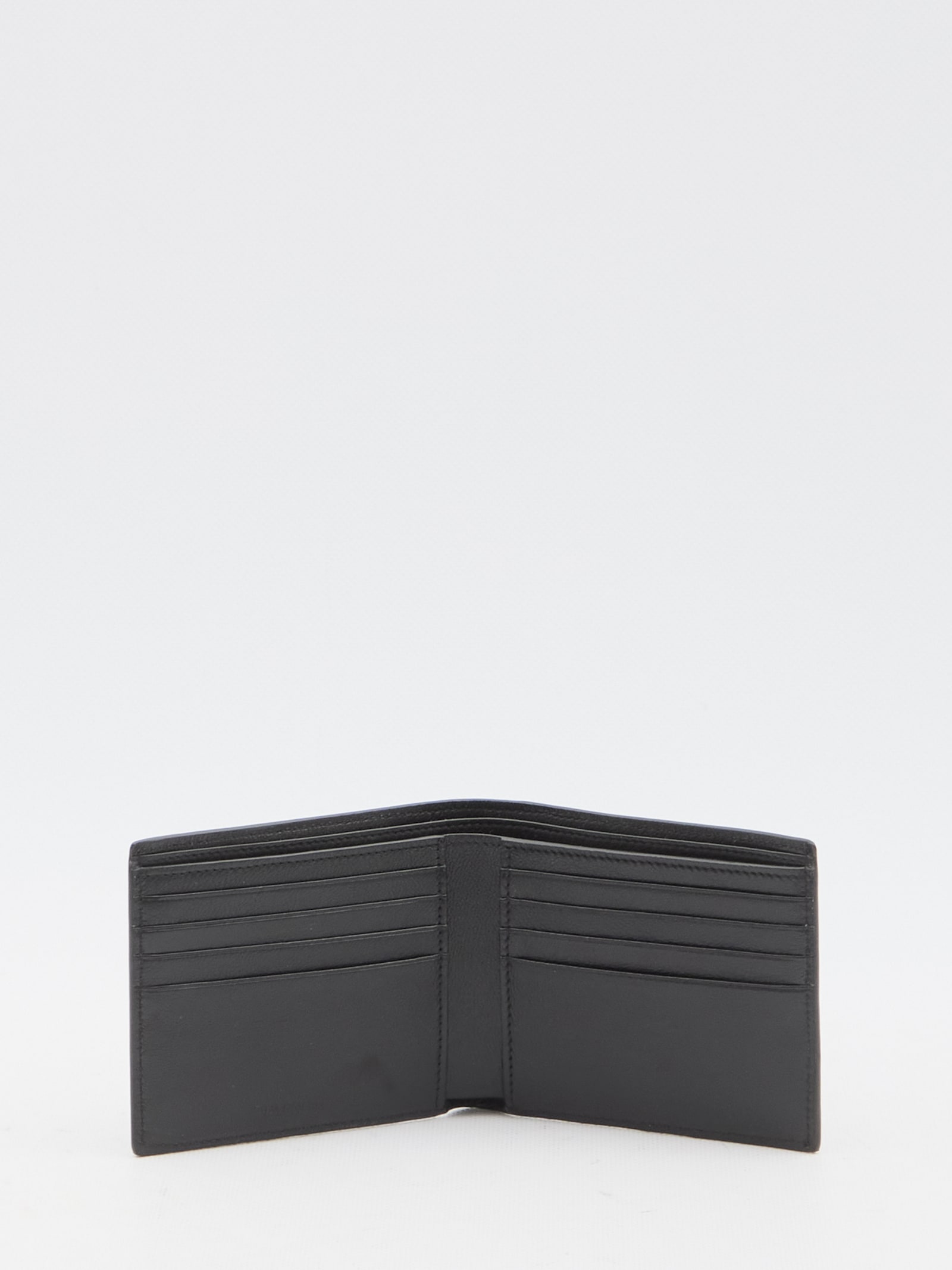 Shop Balenciaga Cash Square Wallet In Black