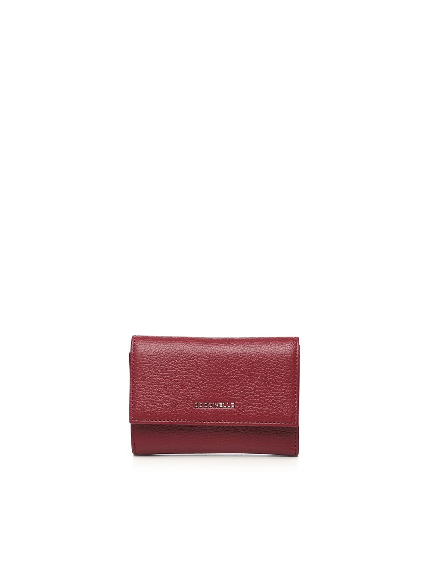 Coccinelle Metallic Soft Wallet In Brown