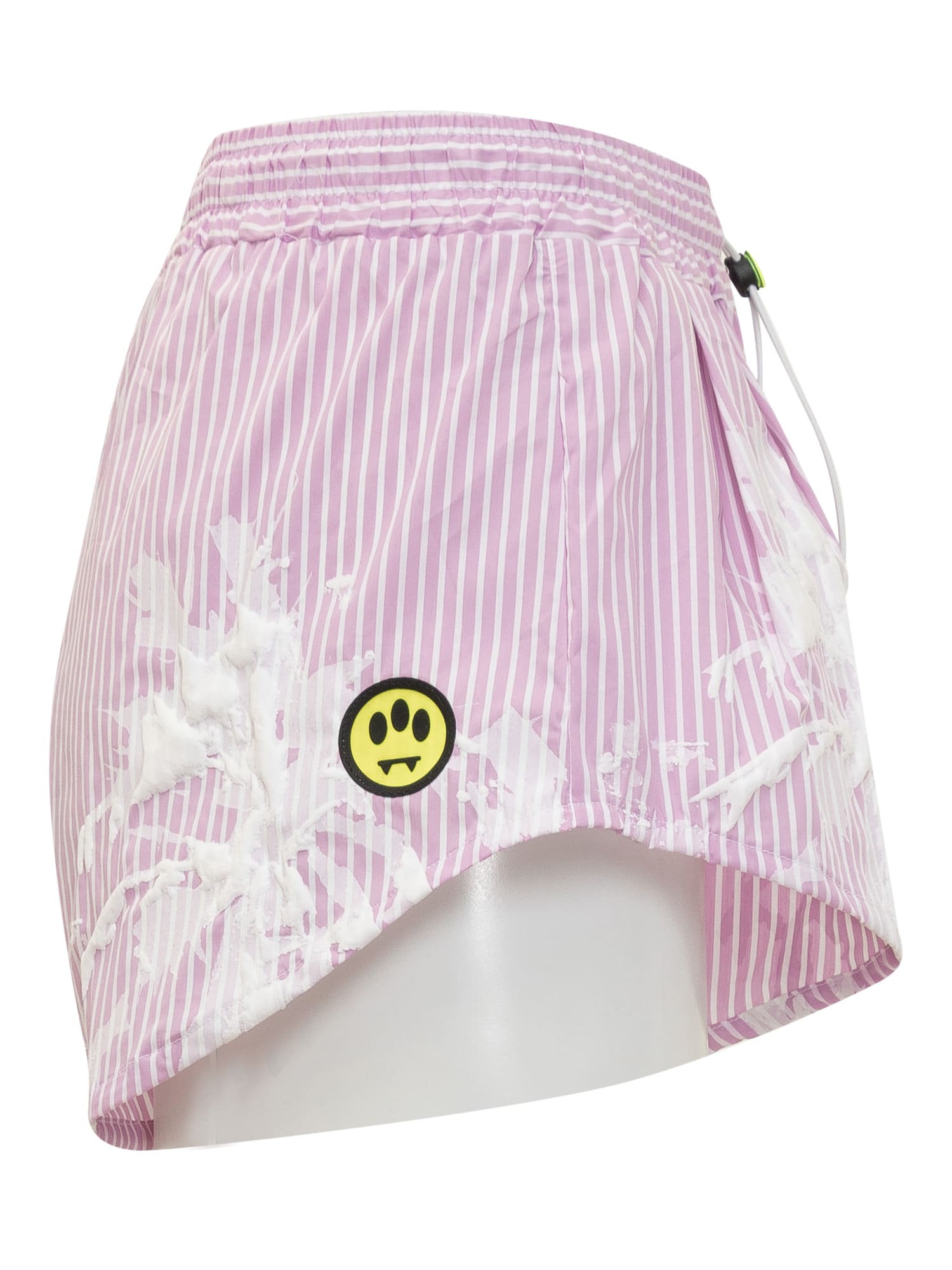 Shop Barrow 3d Palm Shorts In Loto/lotus