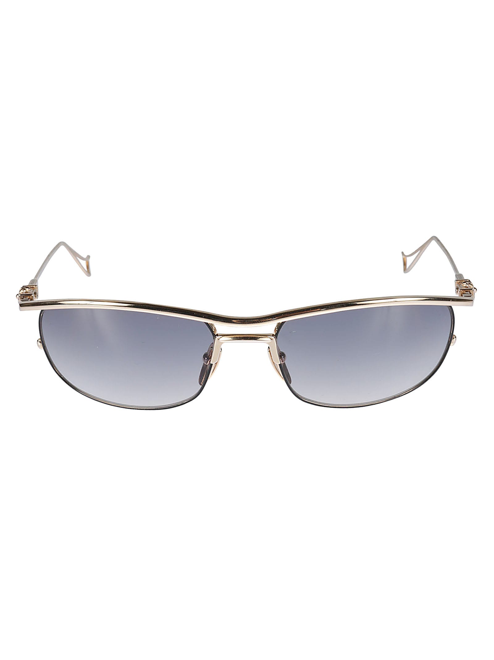 Chrome Hearts Classic Round Lens Sunglasses In Gold | ModeSens