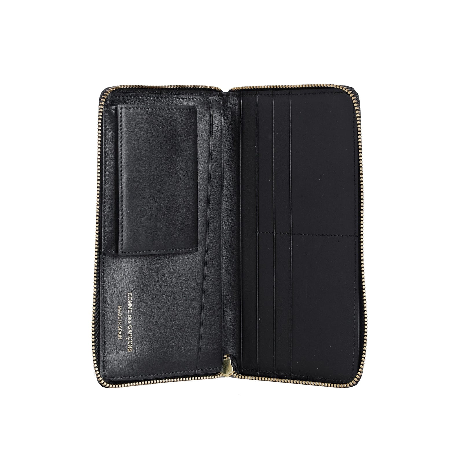 Comme Des Garçons Signature Logo Wallet In Black
