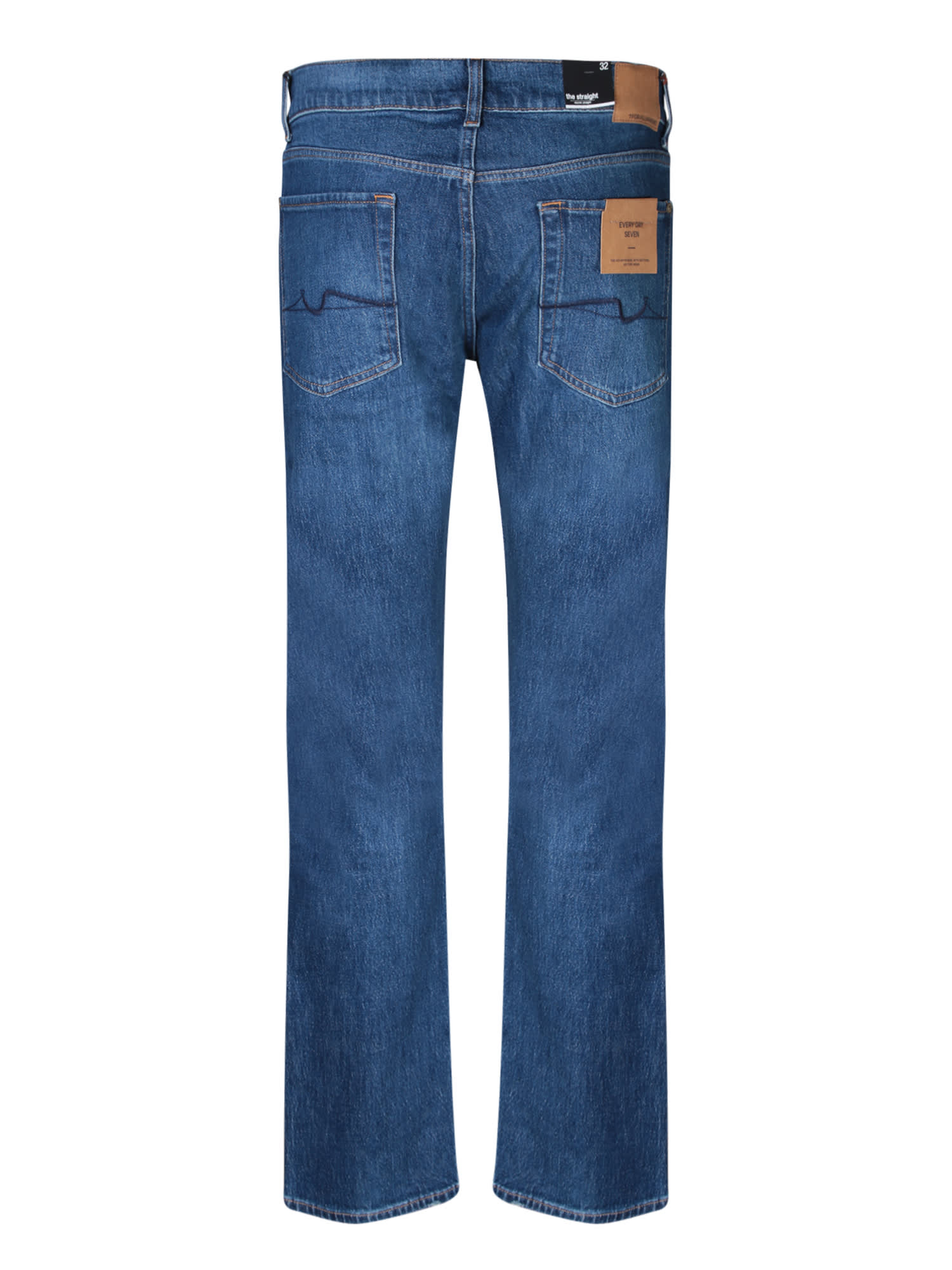 Shop 7 For All Mankind The Straight Exchange Blue Jeans