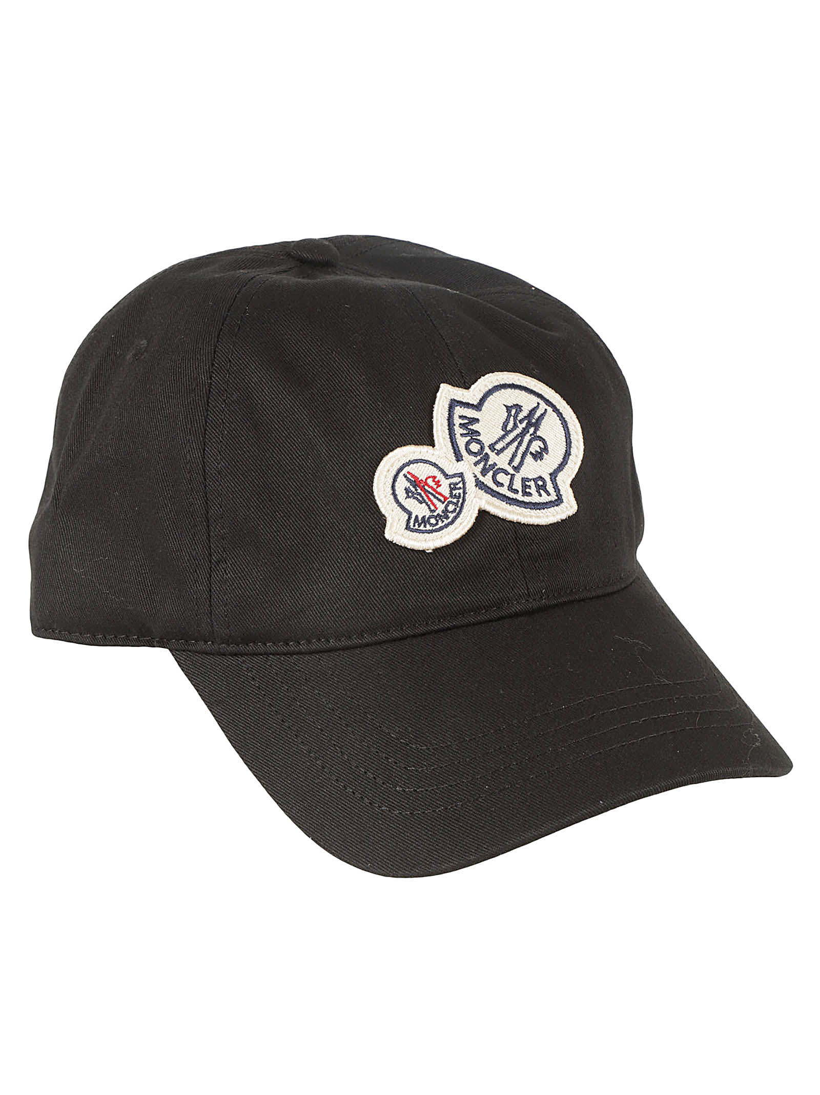 Moncler Logo Patched Baseball Cap In Black