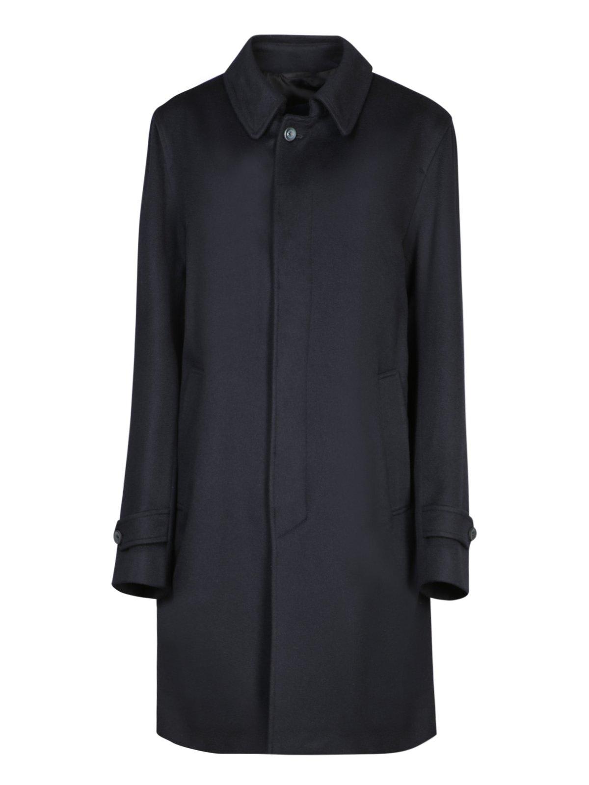 Shop Herno Mid-length Tailored Coat In Blue