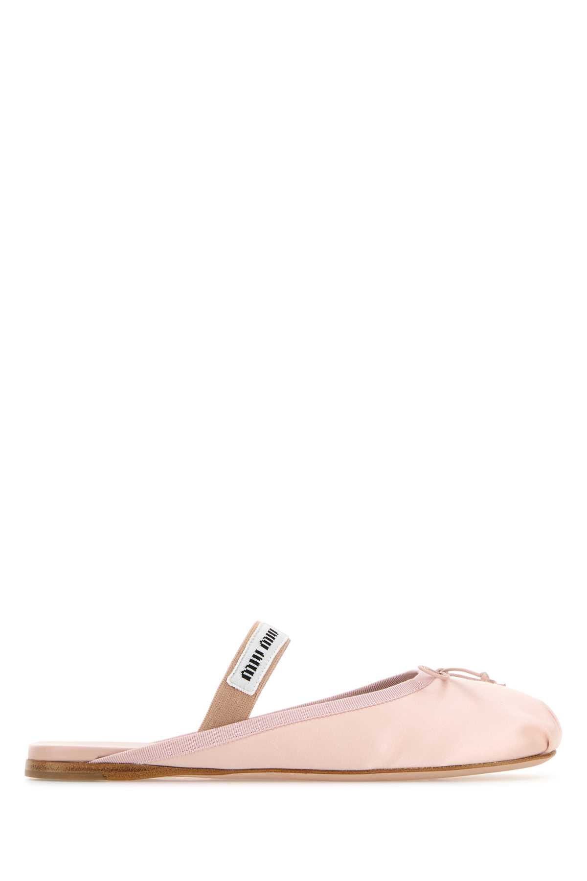 Miu Miu Satin Mary Jane Ballerina Mules