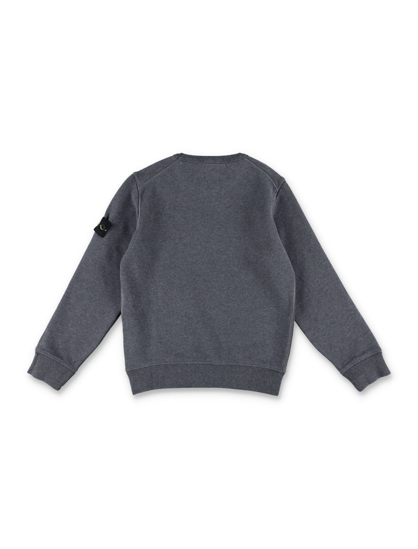 Shop Stone Island Junior Crew Neck Basic Fleece In Dark Grey