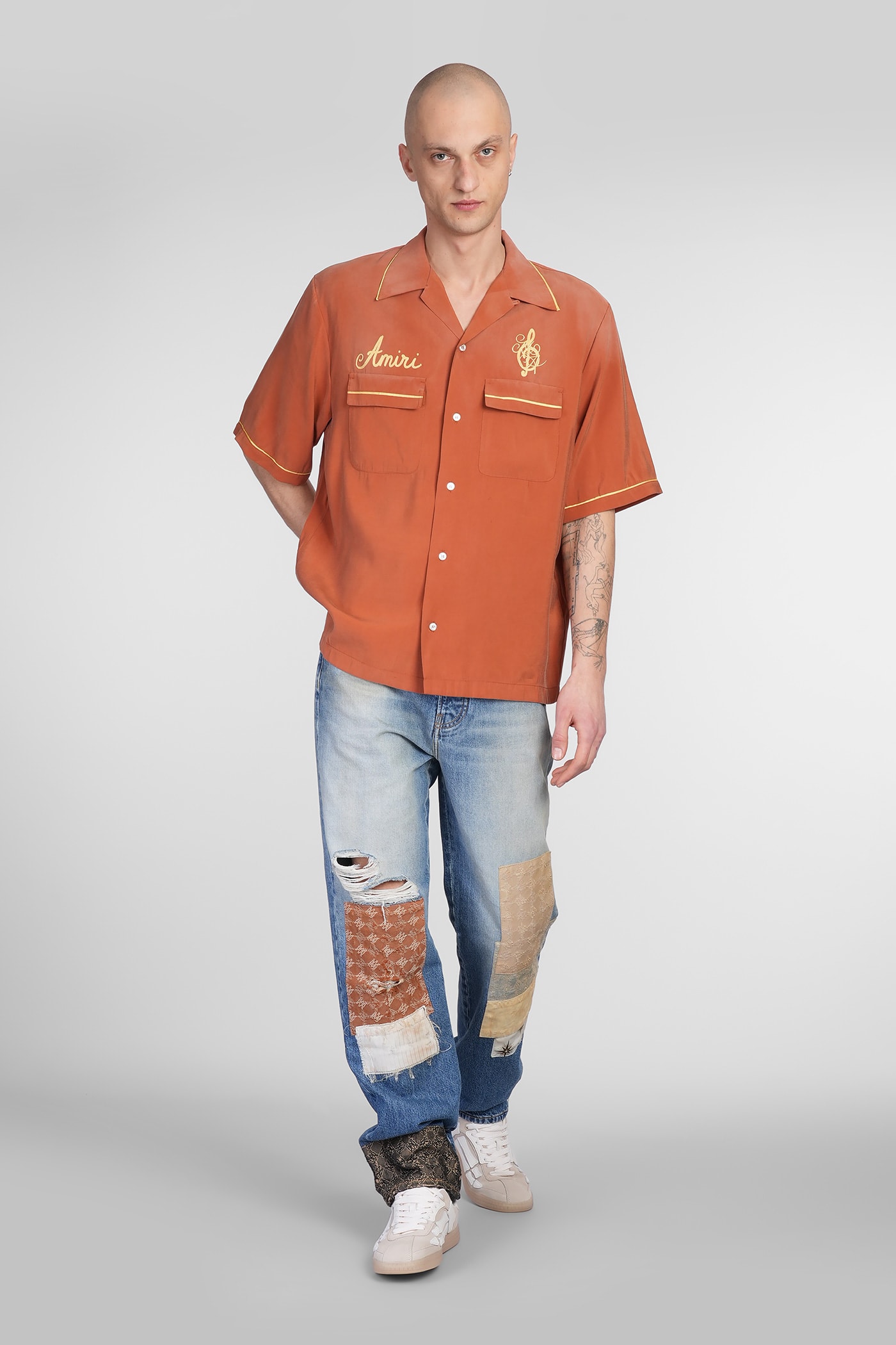 Amiri Jeans In Blue Denim In Blue