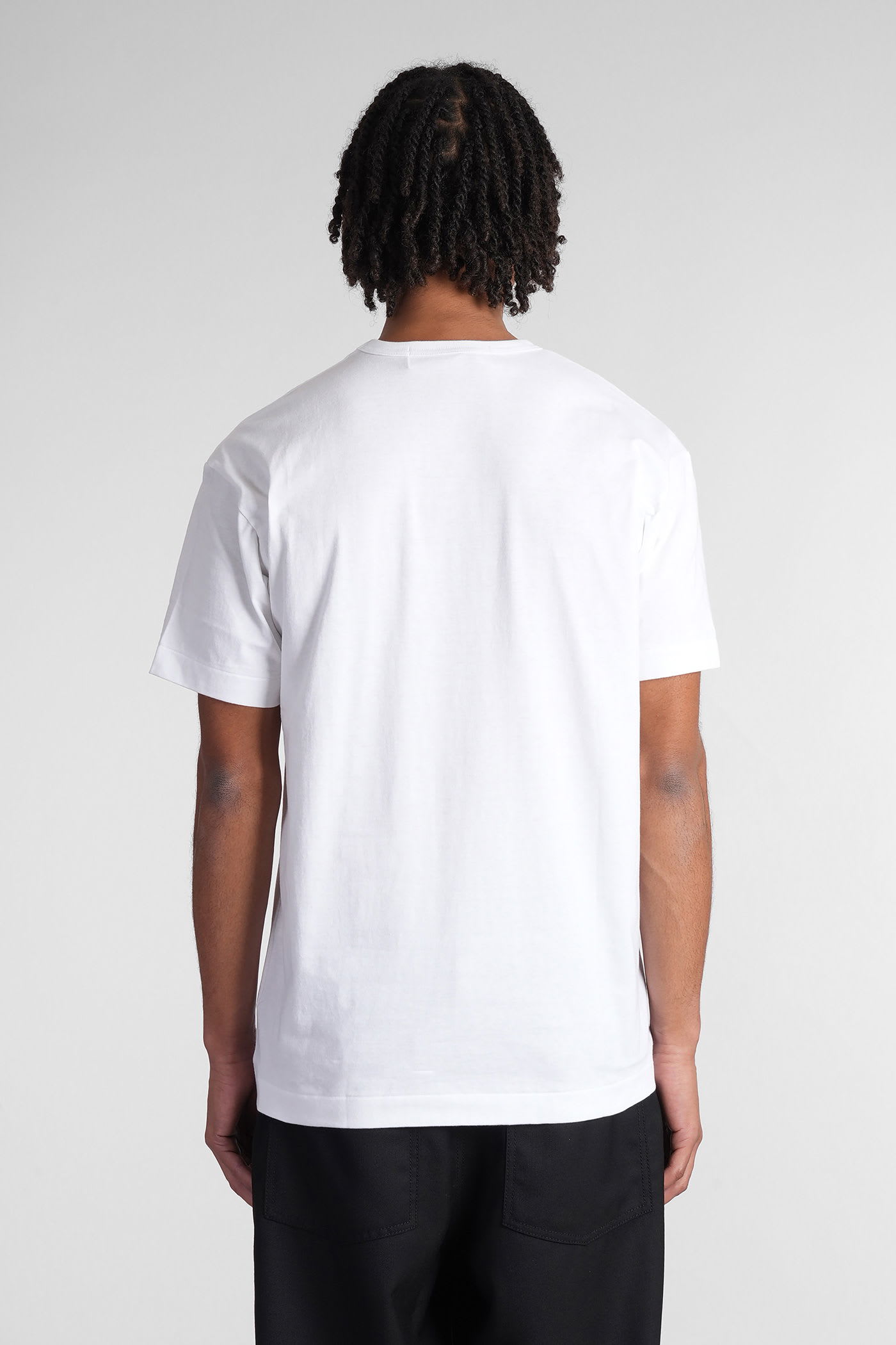 Comme Des Garçons Play Heart Print T-shirt In White