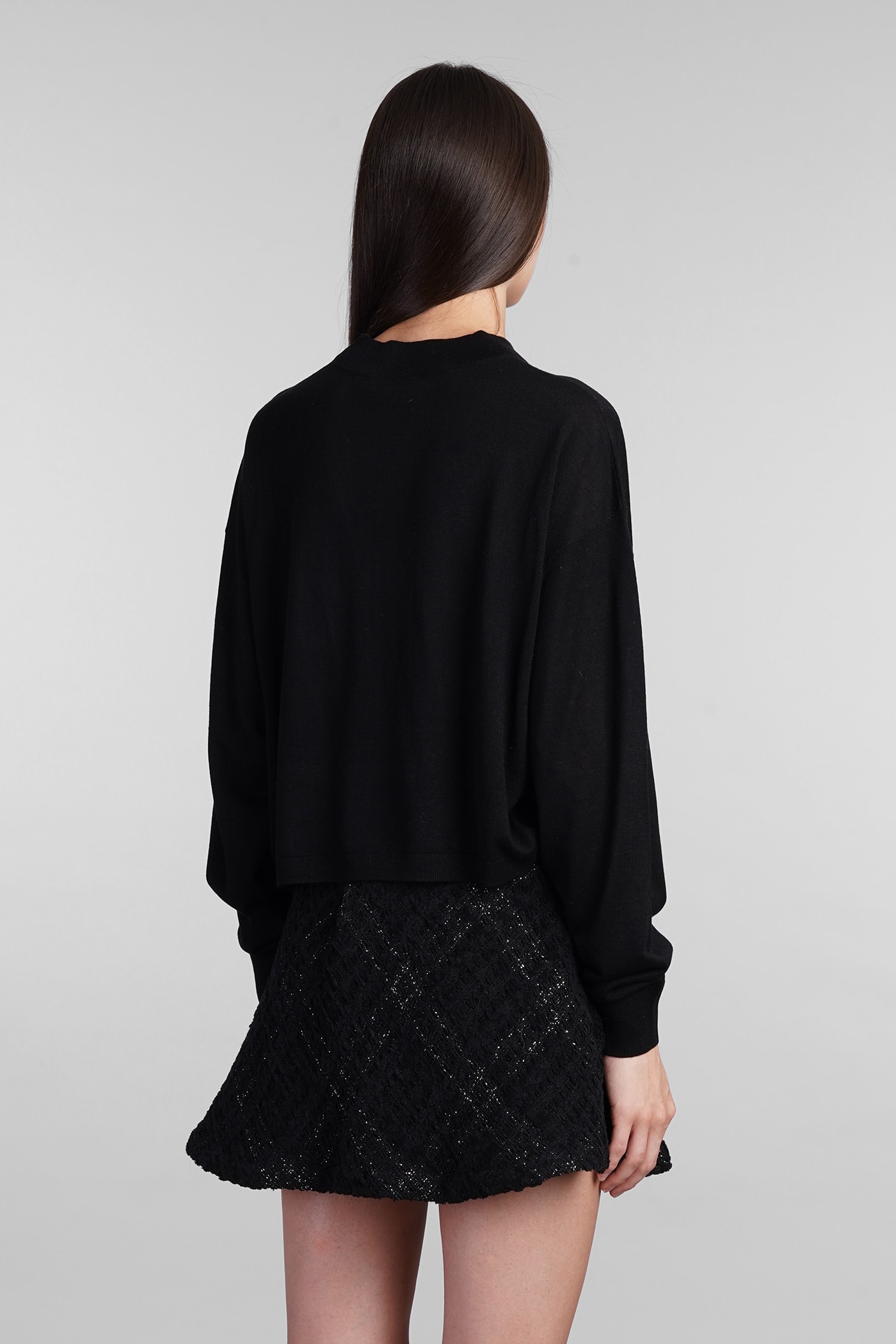 Shop Iro Lya Knitwear In Black Silk