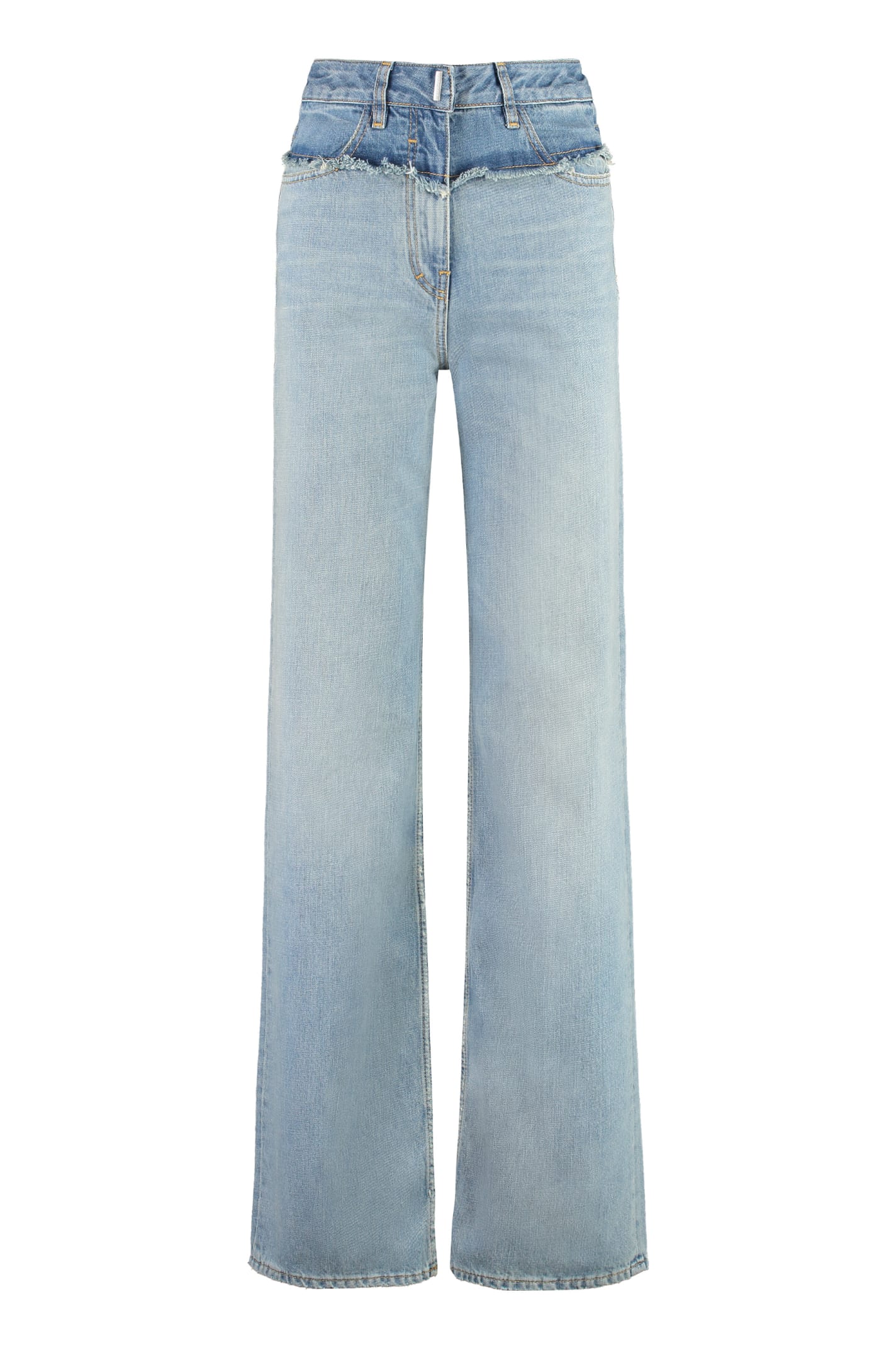 Shop Givenchy Wide-leg Jeans In Blue