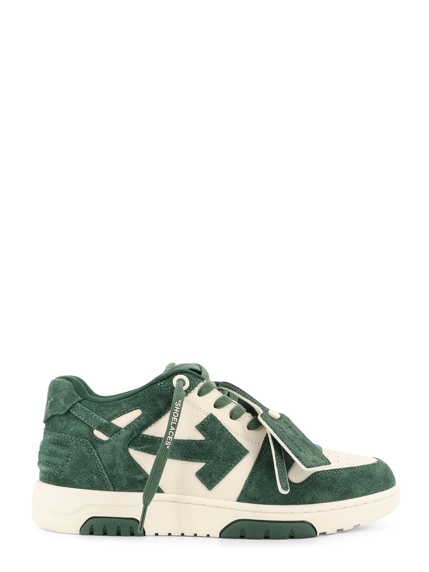 Off-white Green Out Of Office Sneakers In Jet Green