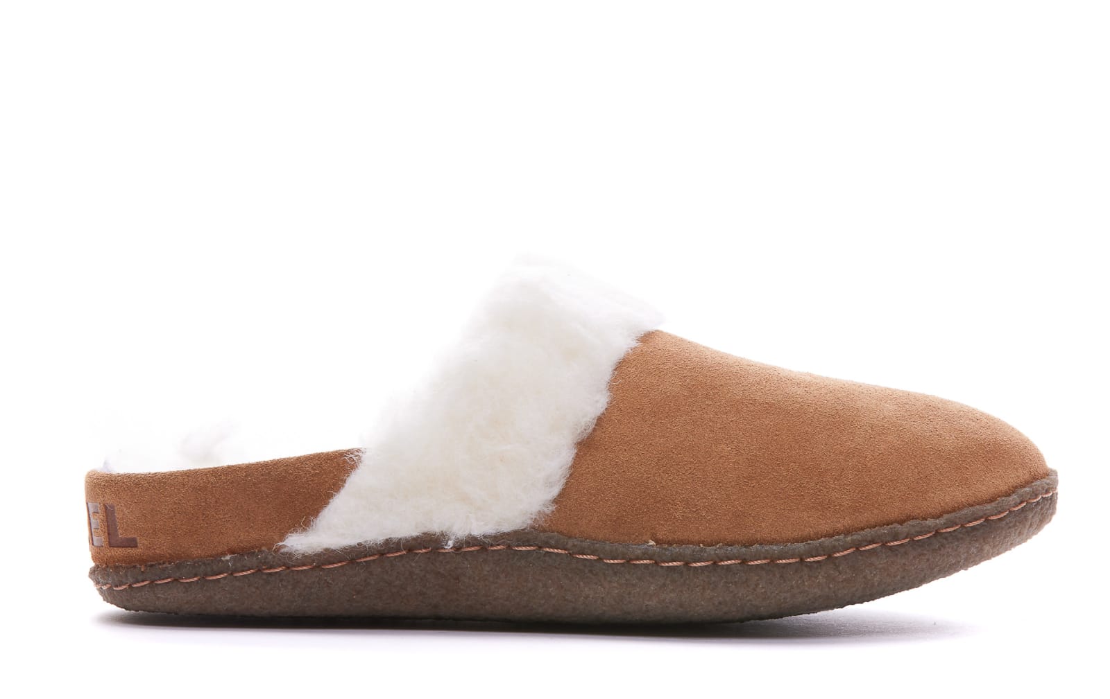 Sorel Nakiska Ii Faux Shearling Lined Slide Slipper In Brown