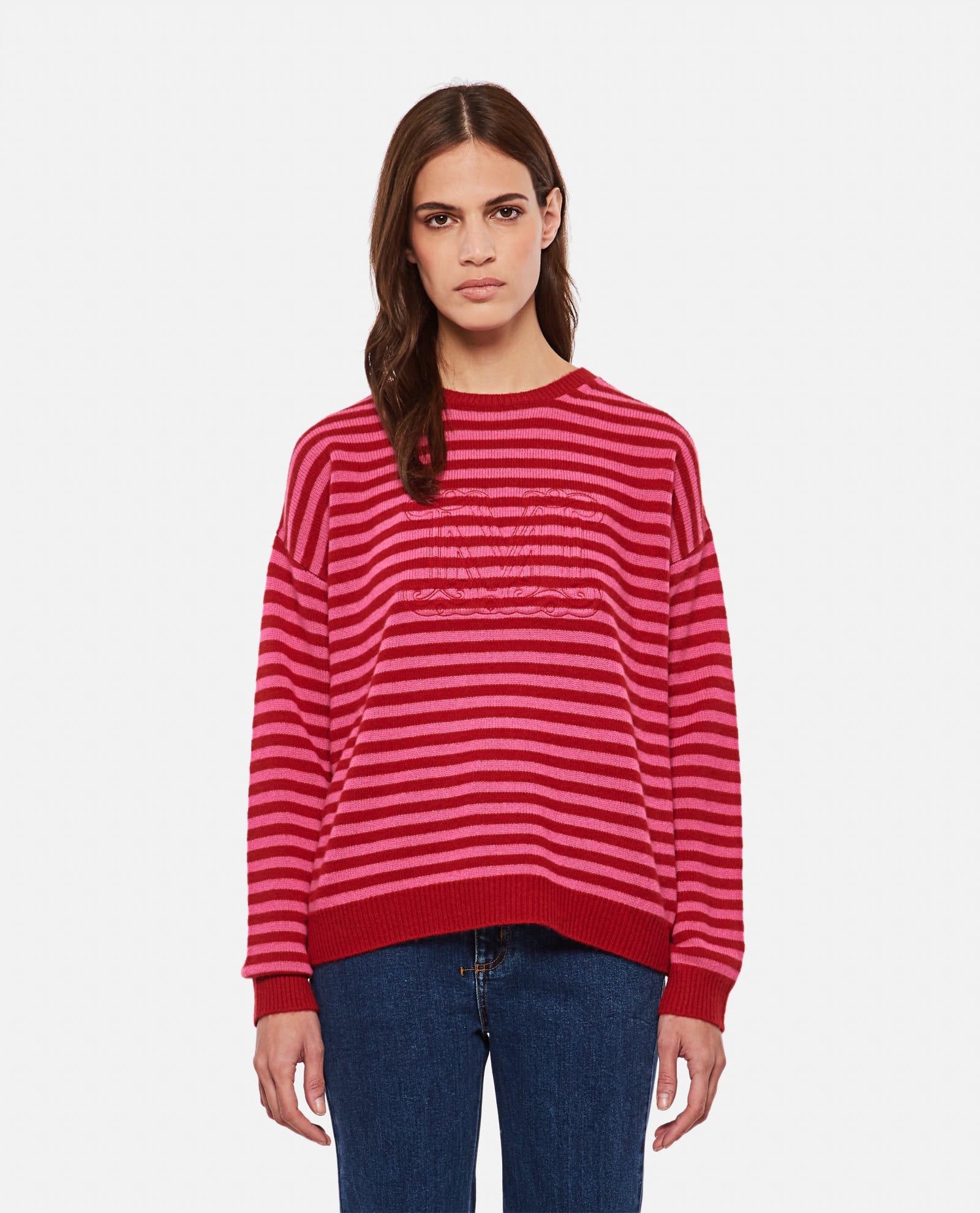 Shop Max Mara Aster Cashmere Sweater In Red