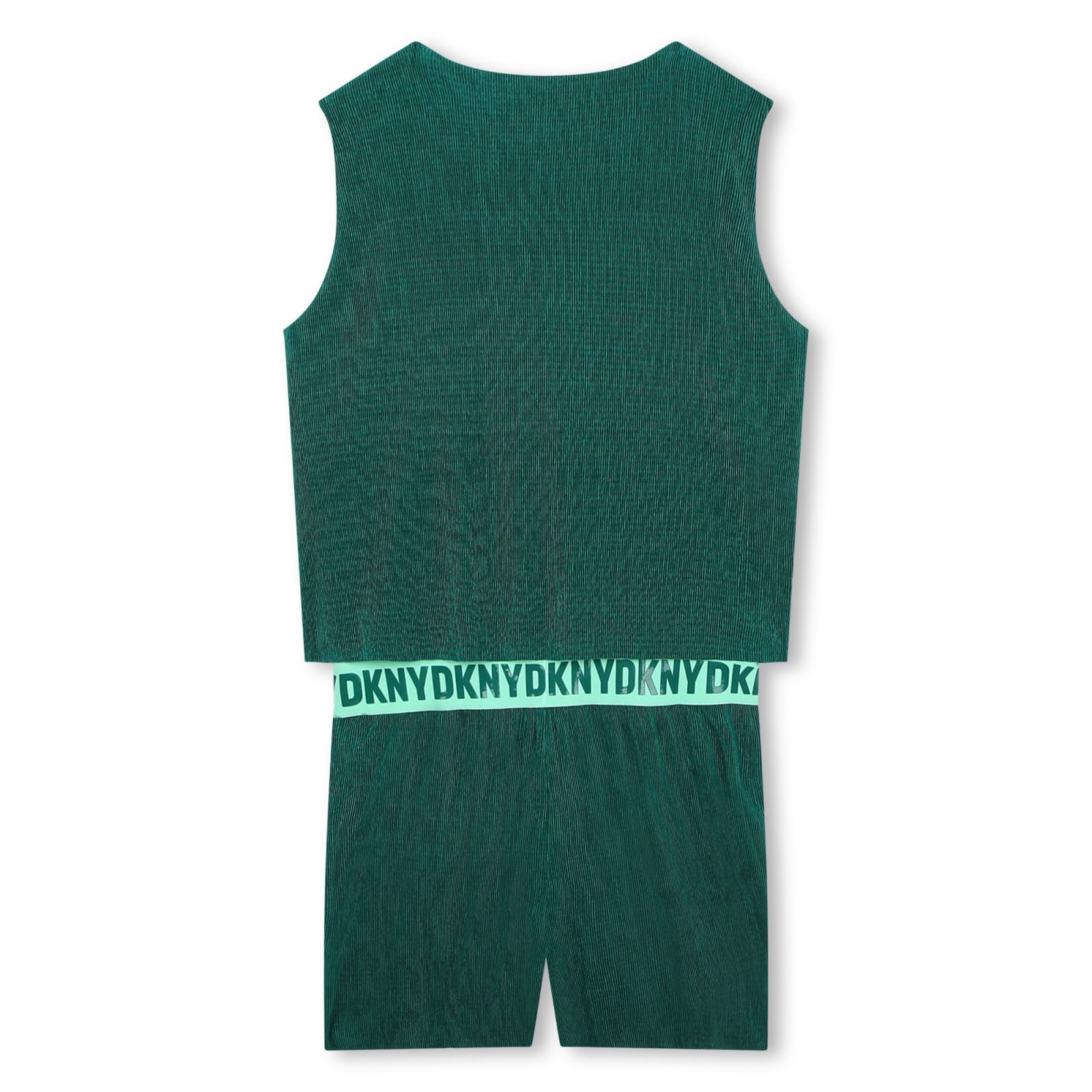 Shop Dkny Jumpsuit With Logo In Green