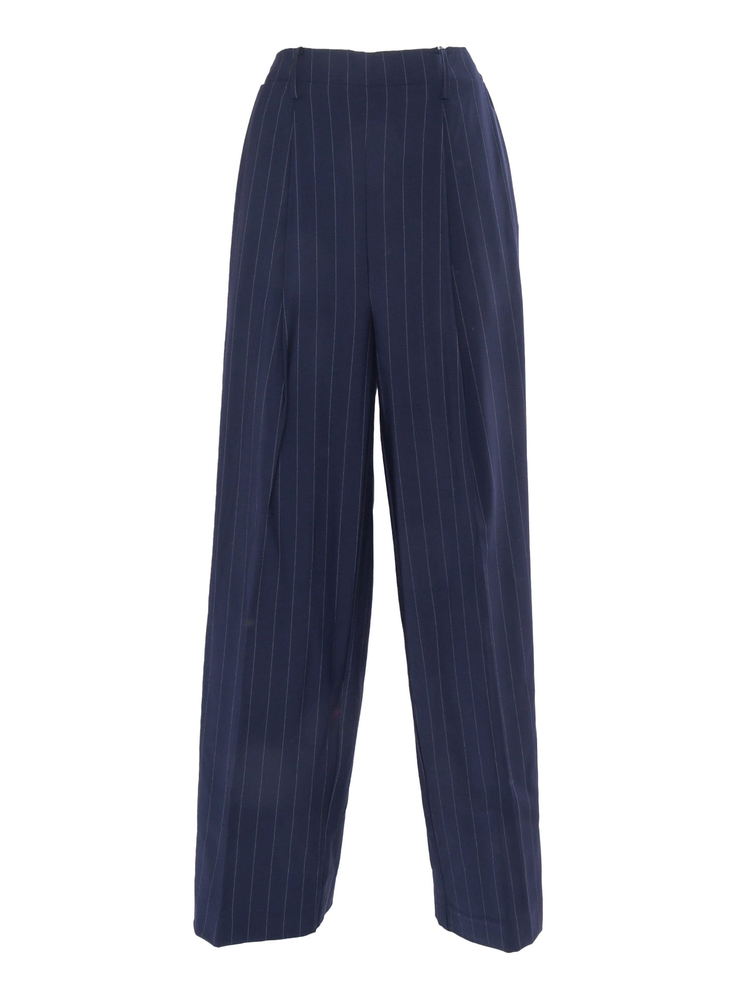 Shop Ballantyne Loose-fit Blu Trousers In Blue