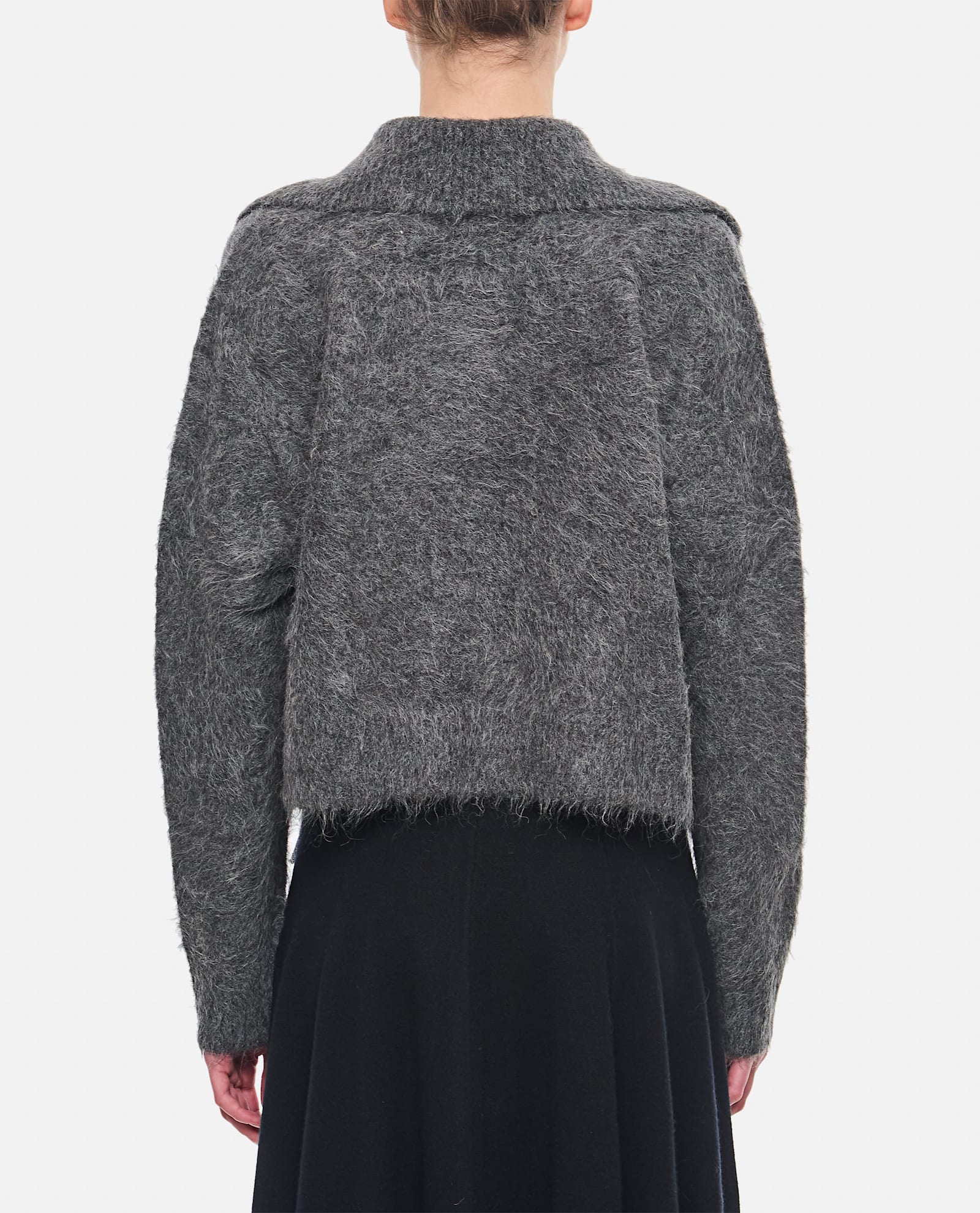 Loulou Studio Ambrose Alpaca Wool Sweater In Grey