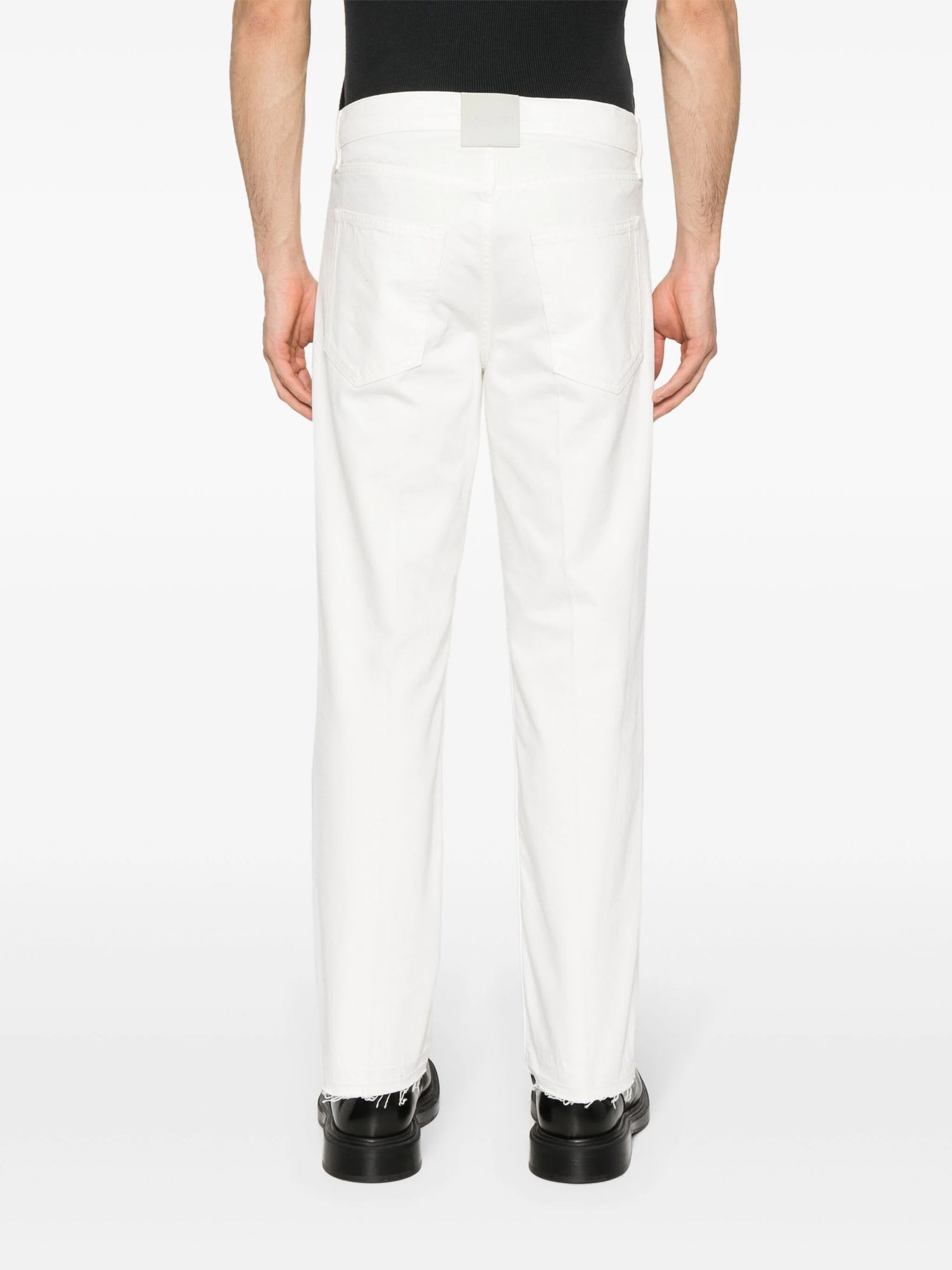 Shop Lanvin Jeans White