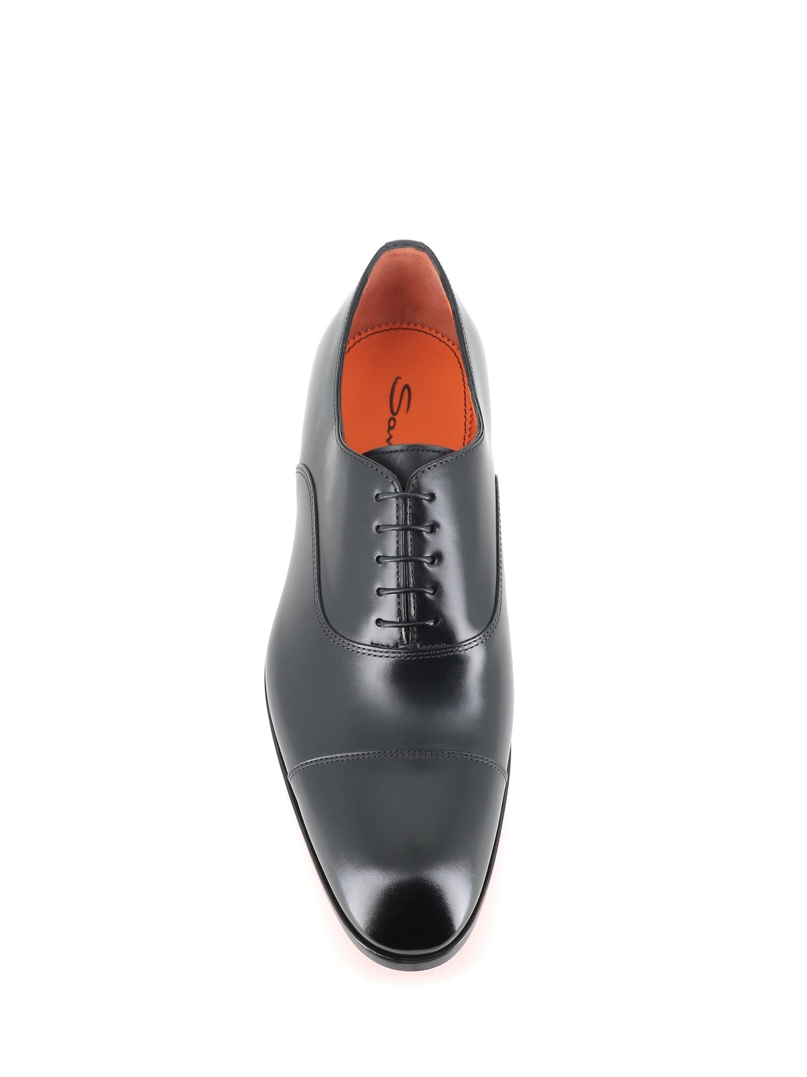 Shop Santoni Oxford Carter In Black