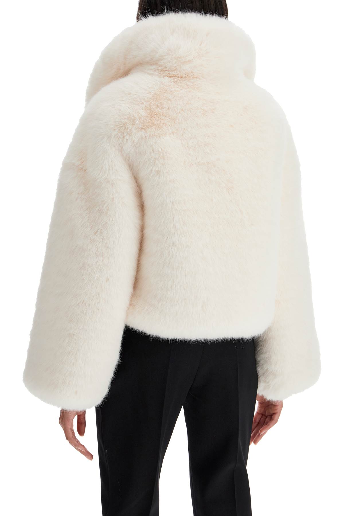 GIUSEPPE DI MORABITO SHORT FAUX FUR JACKET 