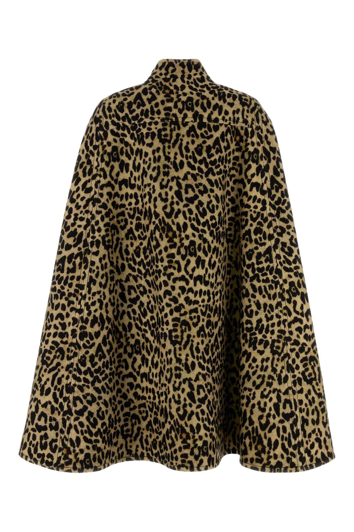 Valentino Garavani Cape In Animalier Cloth In Multi