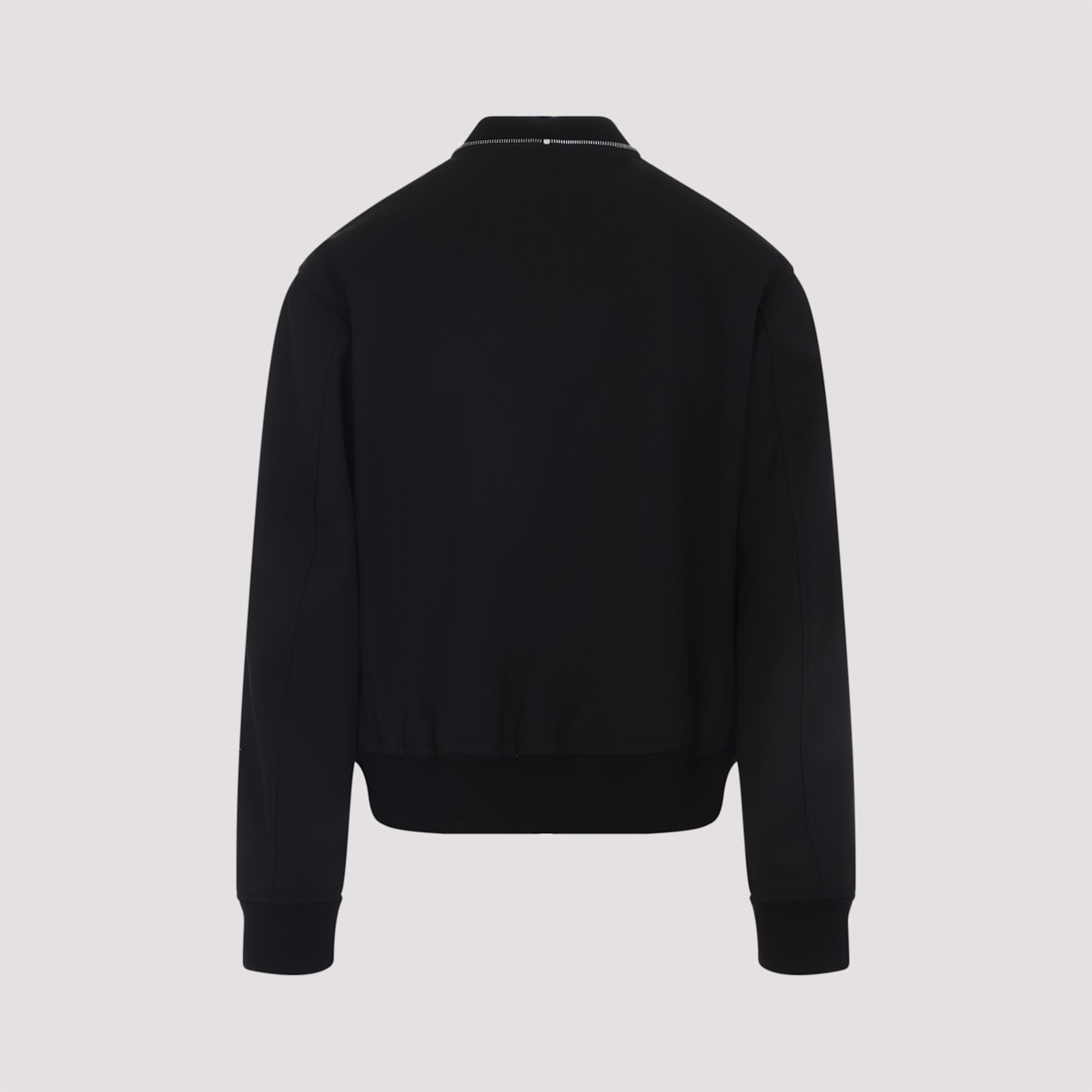 Jil Sander Zip-up Bomber Jacket In Black