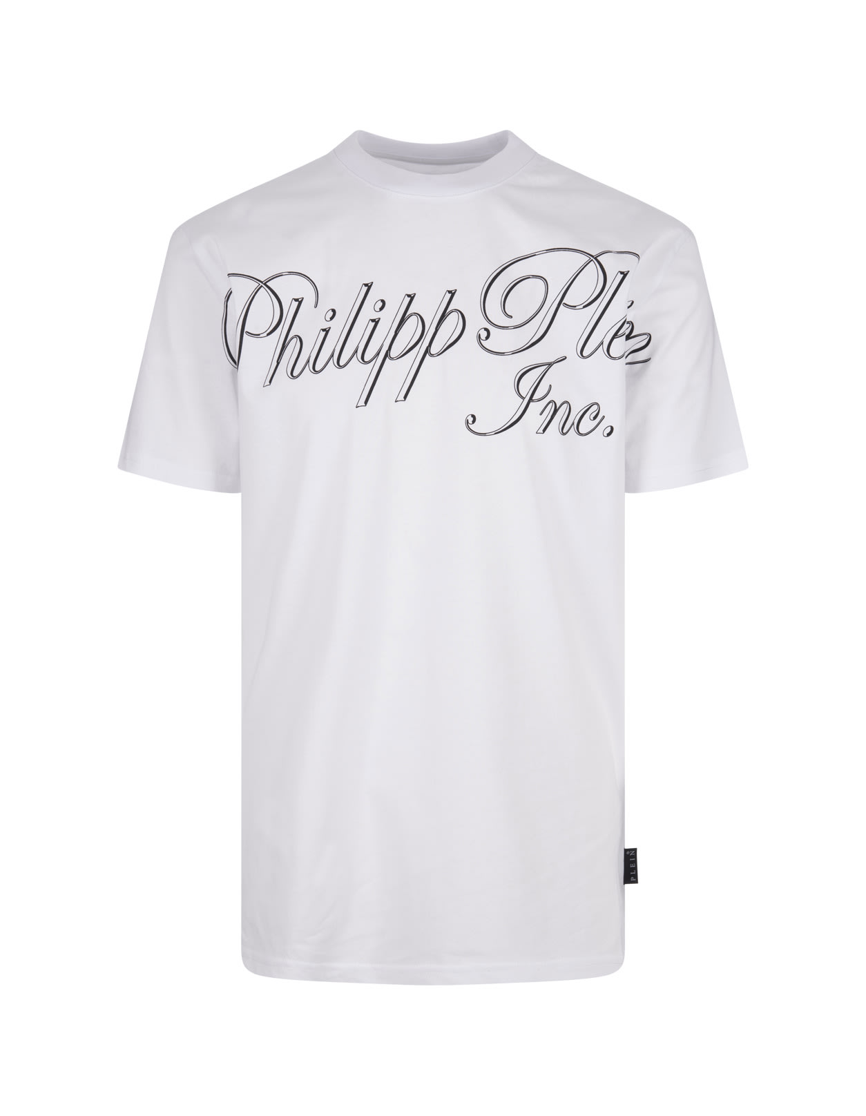 White T-shirt With Philipp Plein Tm Print