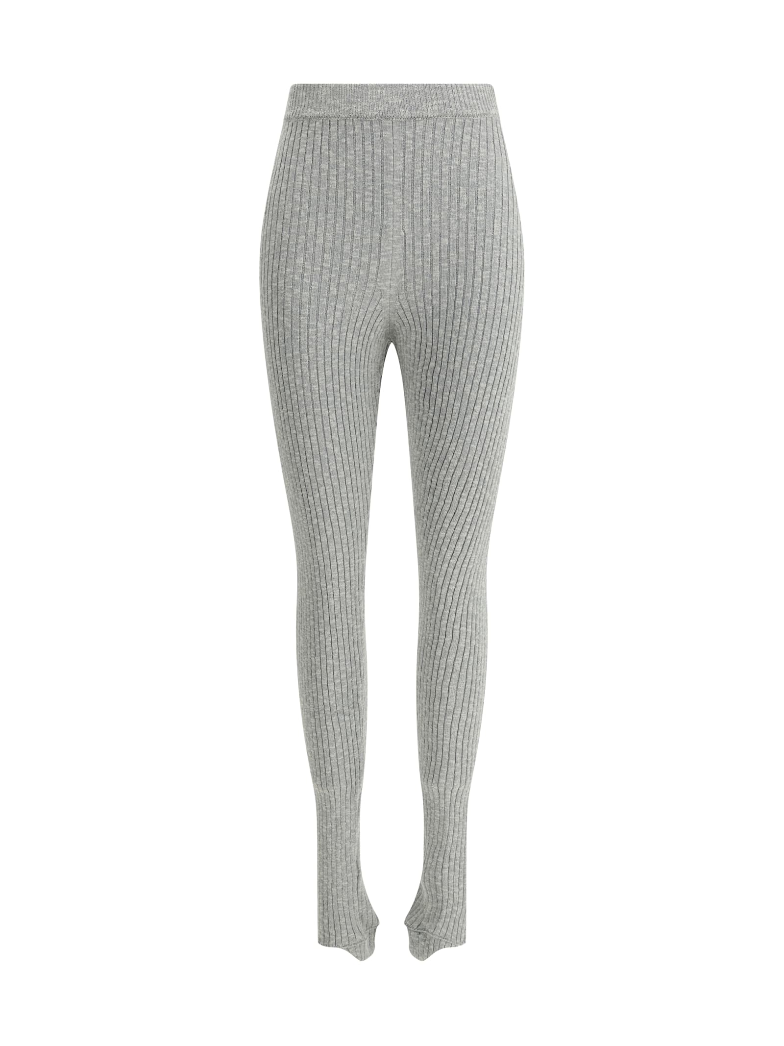 Magda Butrym Ribbed Leggings In Gray