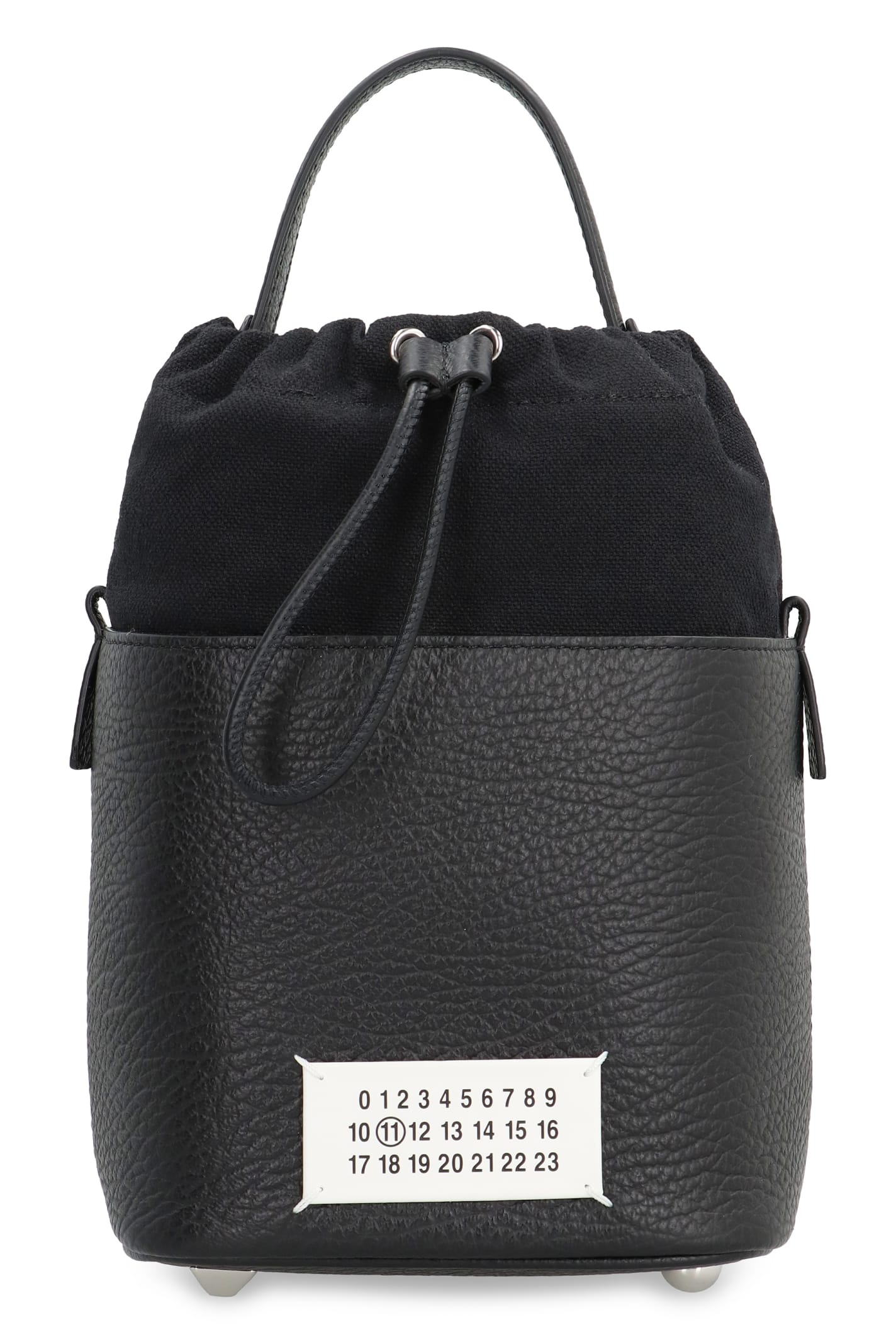 Shop Maison Margiela 5ac Mini Bucket Bag In Black