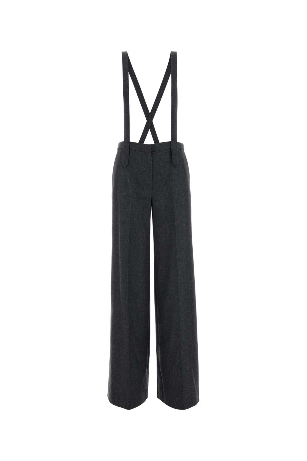 Pt Torino Dark Grey Stretch Cashmere Diana Pant In Black
